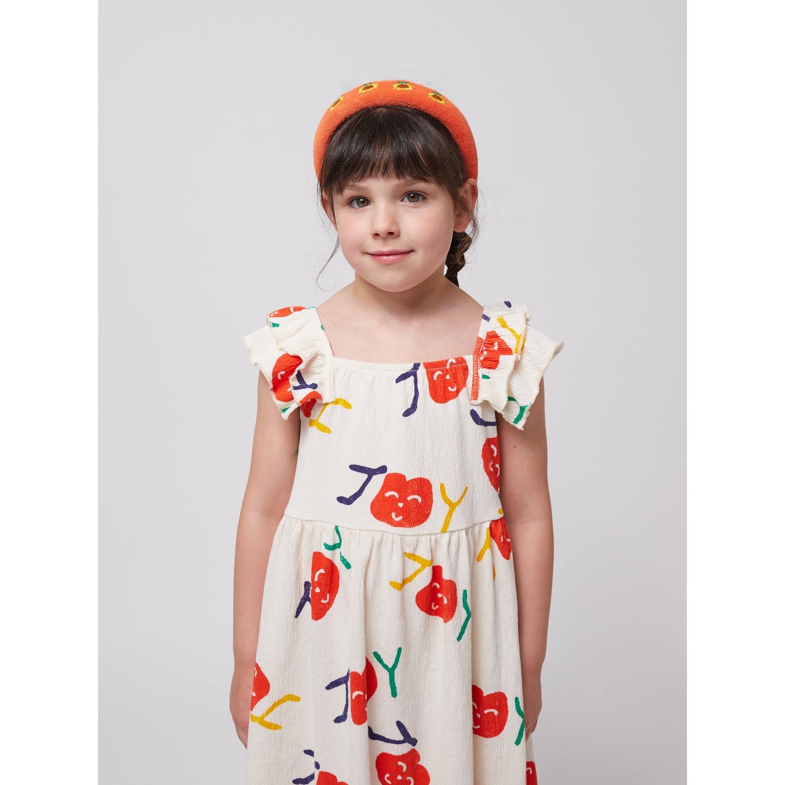 Smiling All Over Ruffle Dress