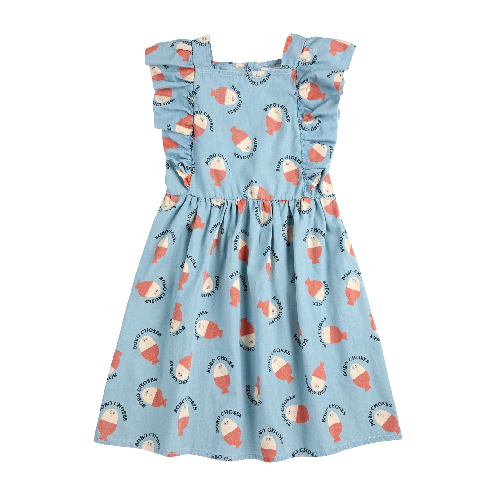 Morning Egg All Over Ruffle Dress