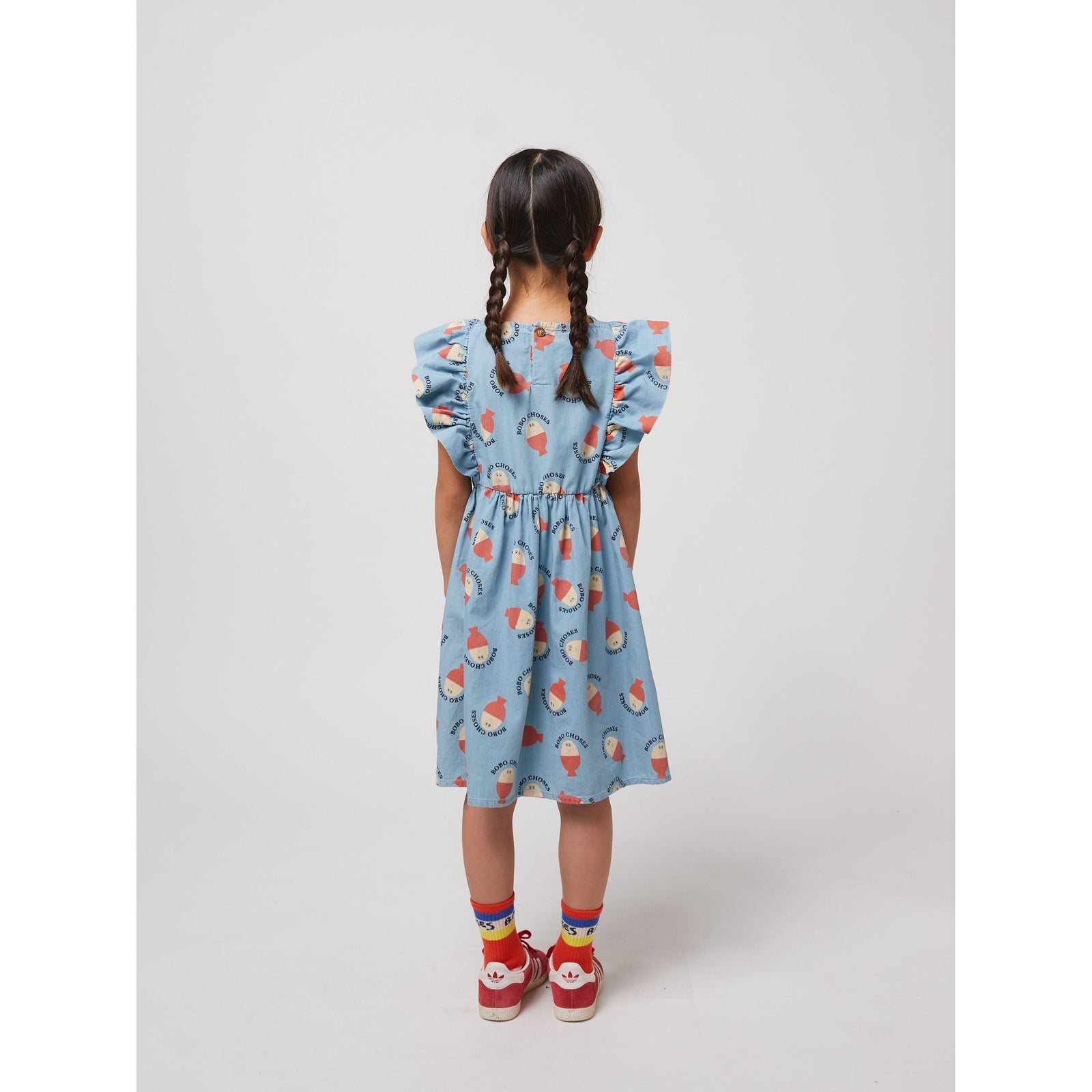 Morning Egg All Over Ruffle Dress