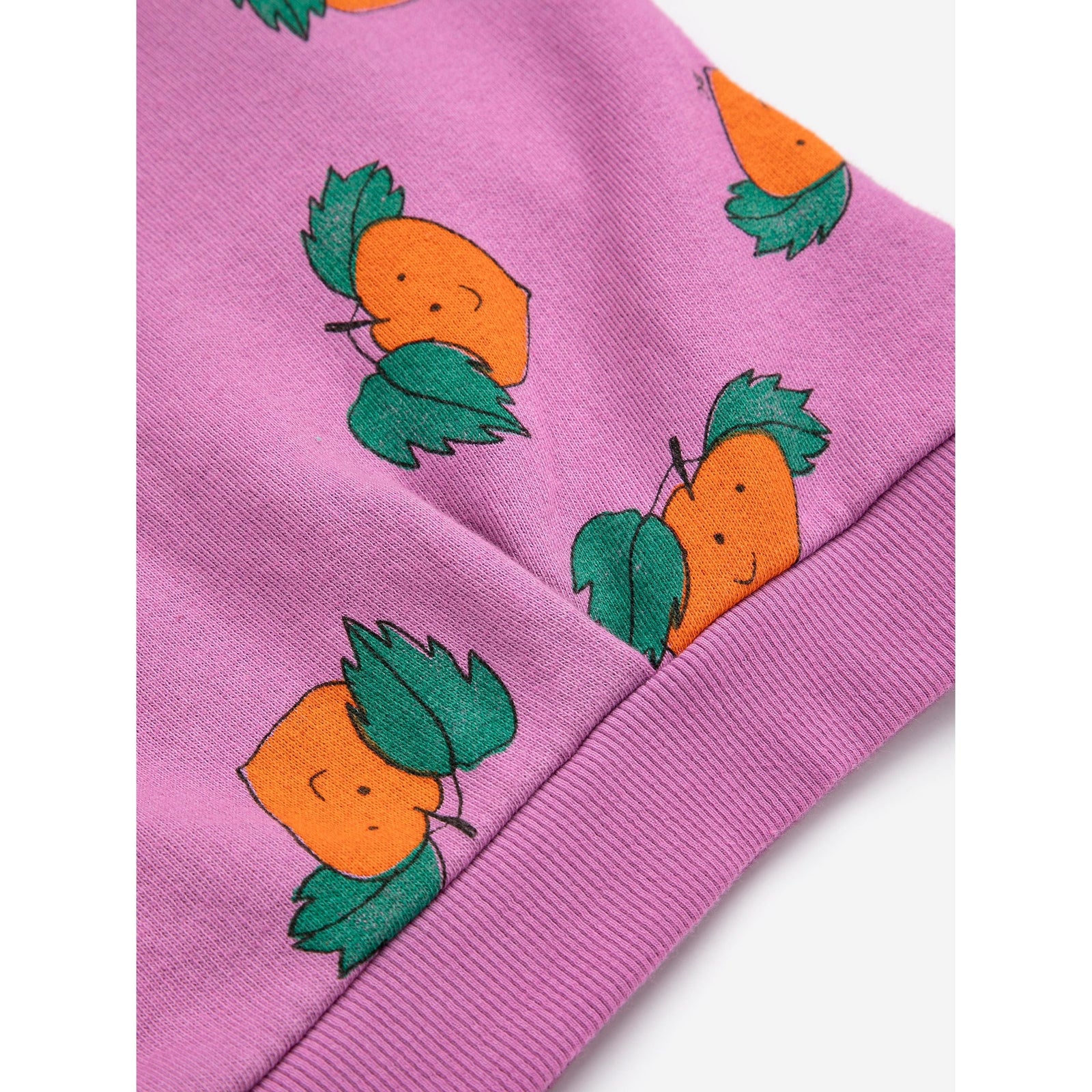 Tangerine All Over Cropped Sweatshirt