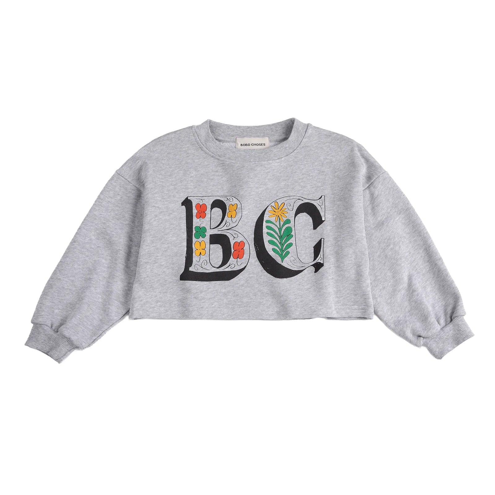Spring Letters Cropped Sweatshirt