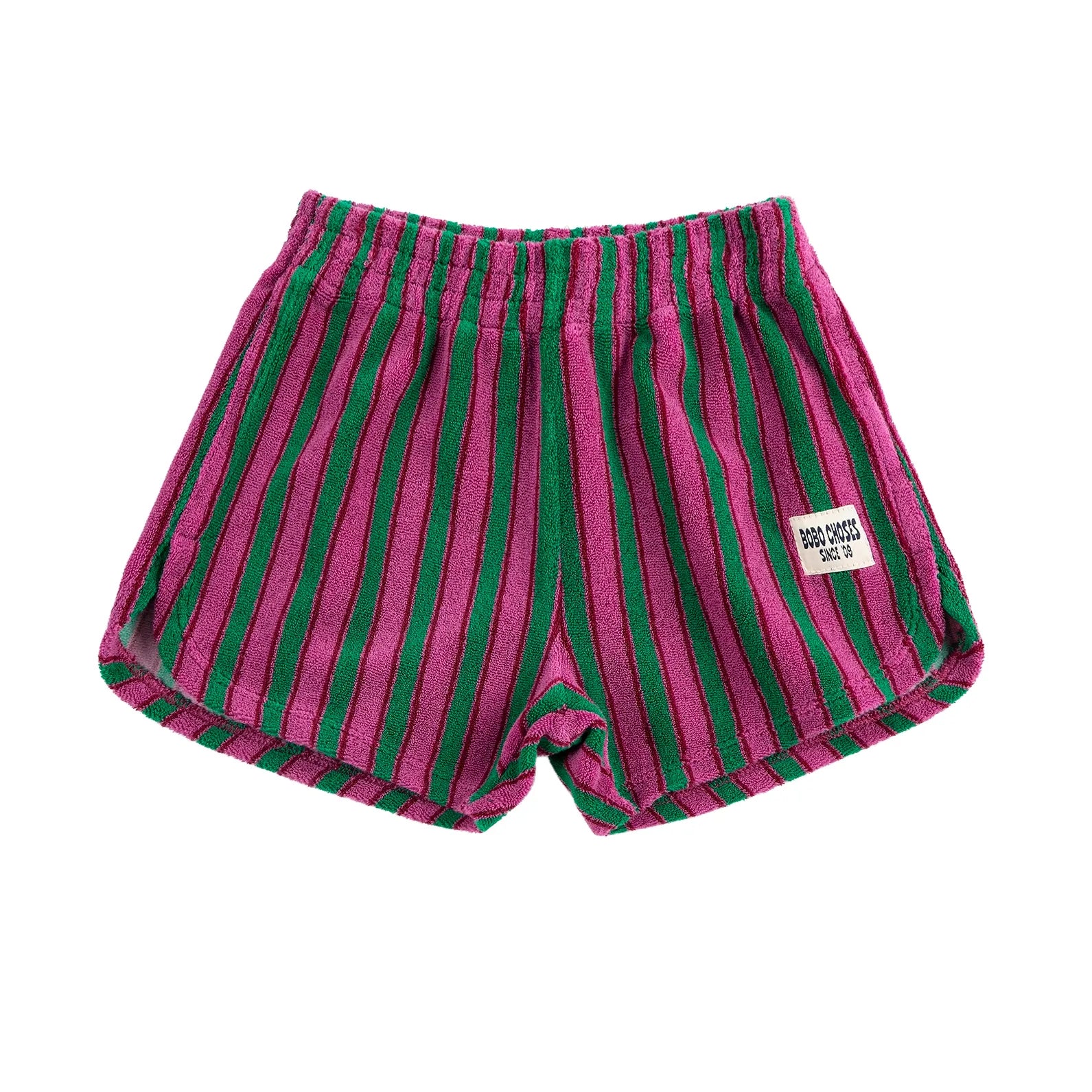 Striped Terry Cloth Shorts