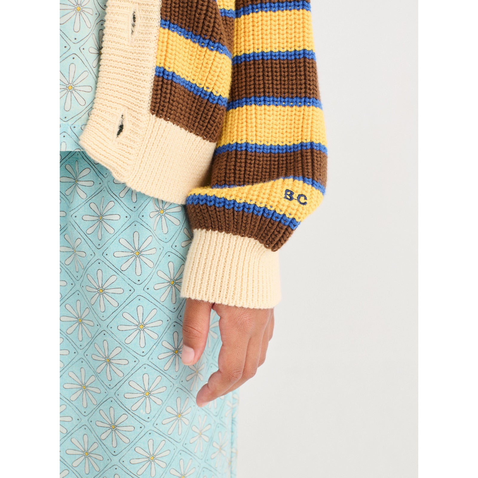 BC Striped Cardigan - Yellow
