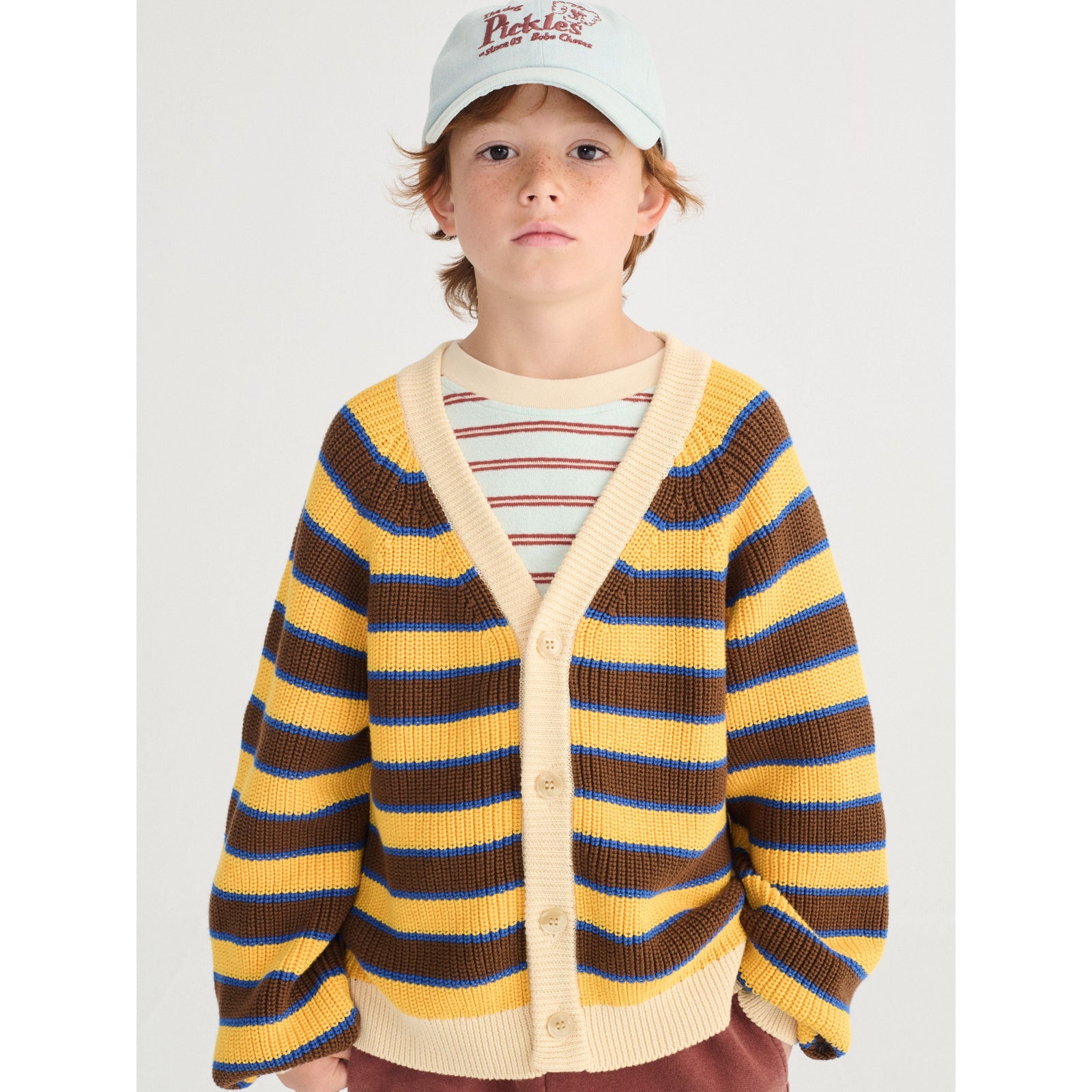 BC Striped Cardigan - Yellow