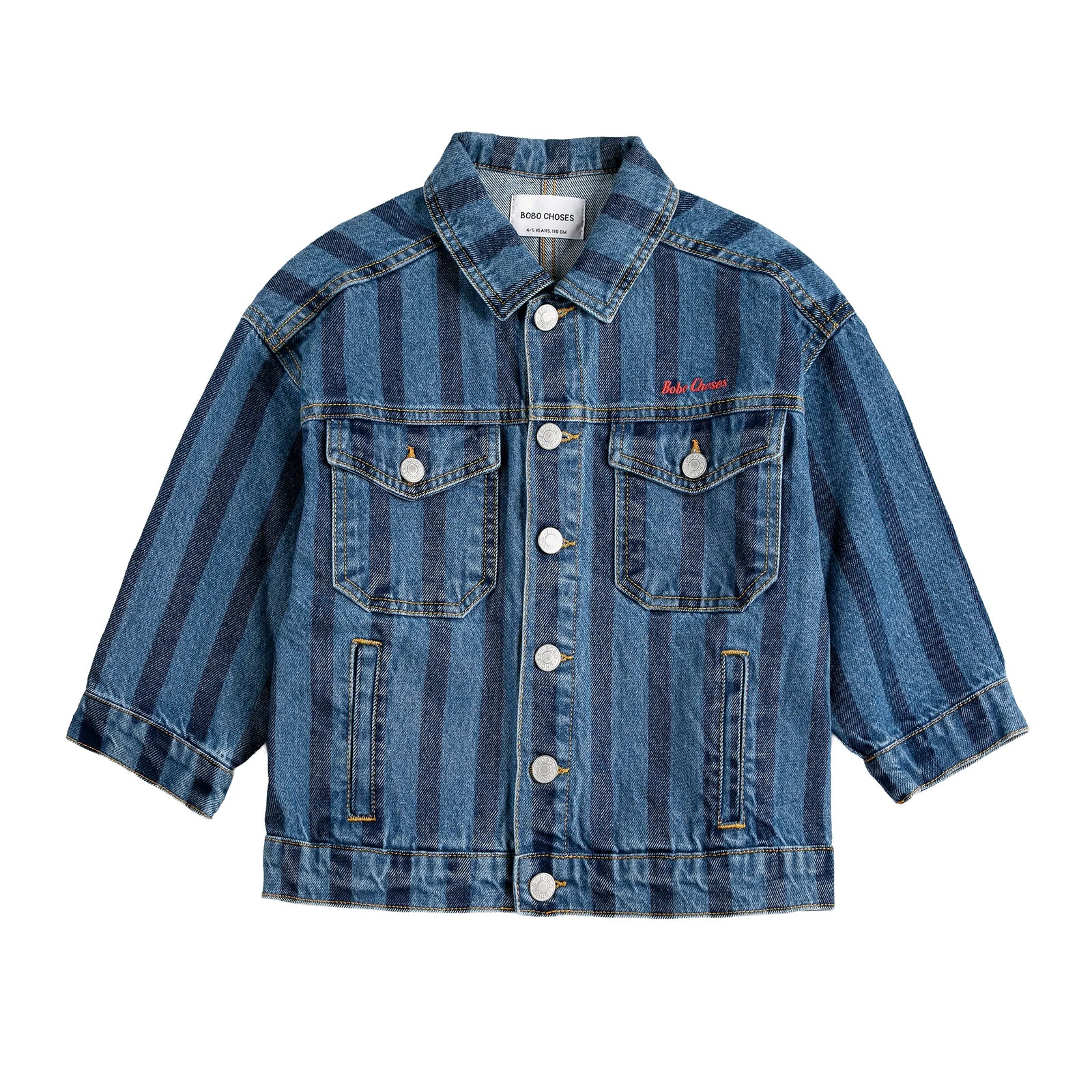 Bobo Choses Striped Denim Jacket