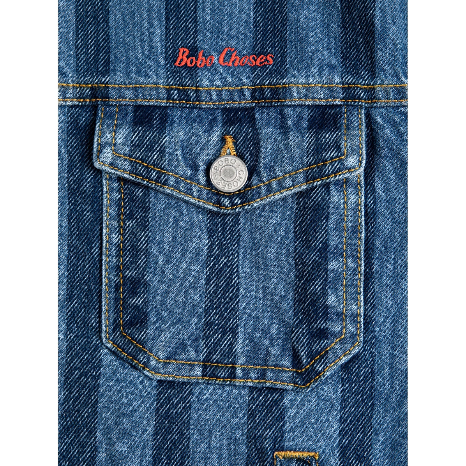 Bobo Choses Striped Denim Jacket