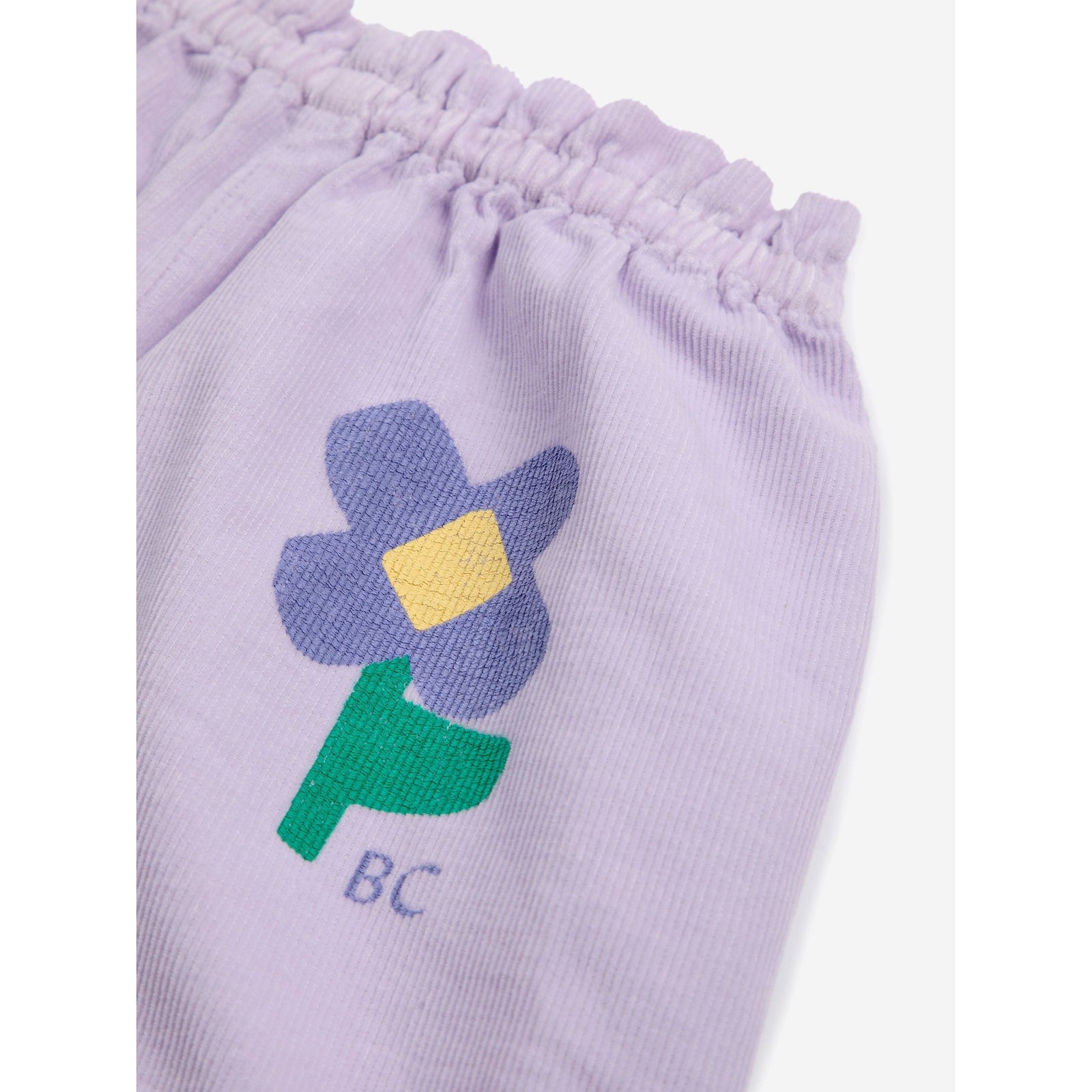 Baby Pansy Flowers Woven Paperbag Pants