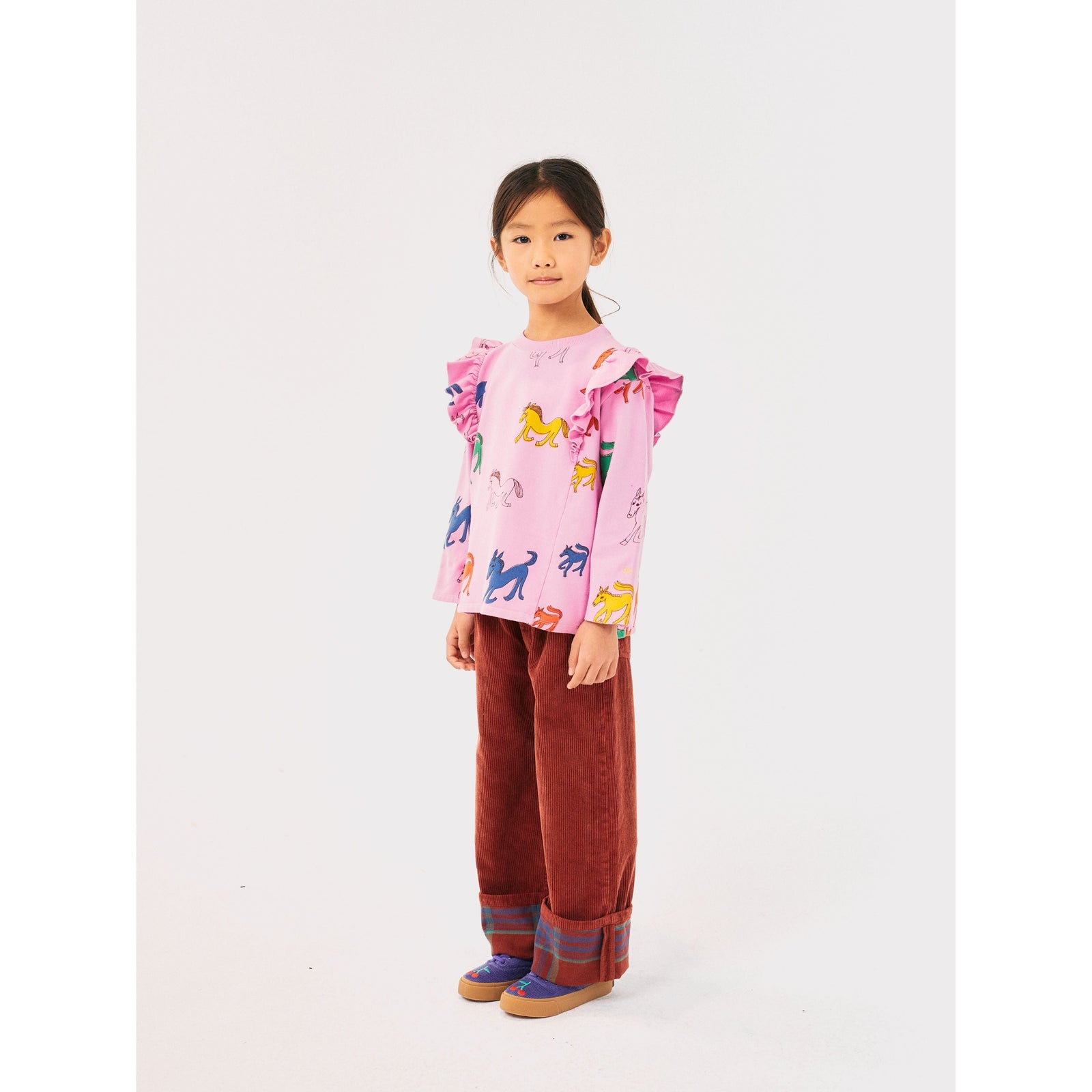 Wonder Horse All Over Ruffle Sweatshirt