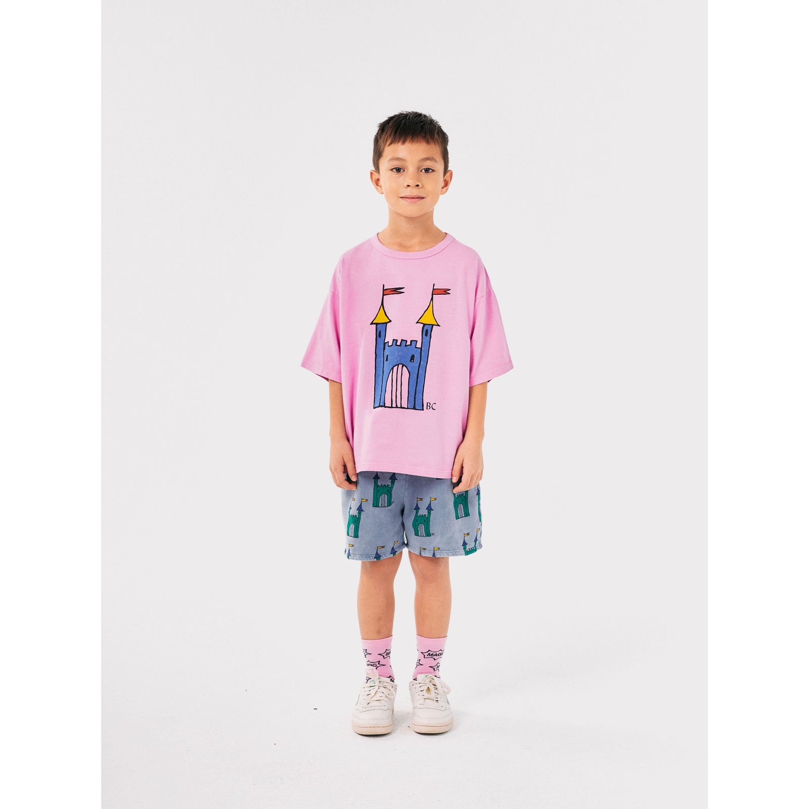 Faraway Castle All Over Bermuda Shorts