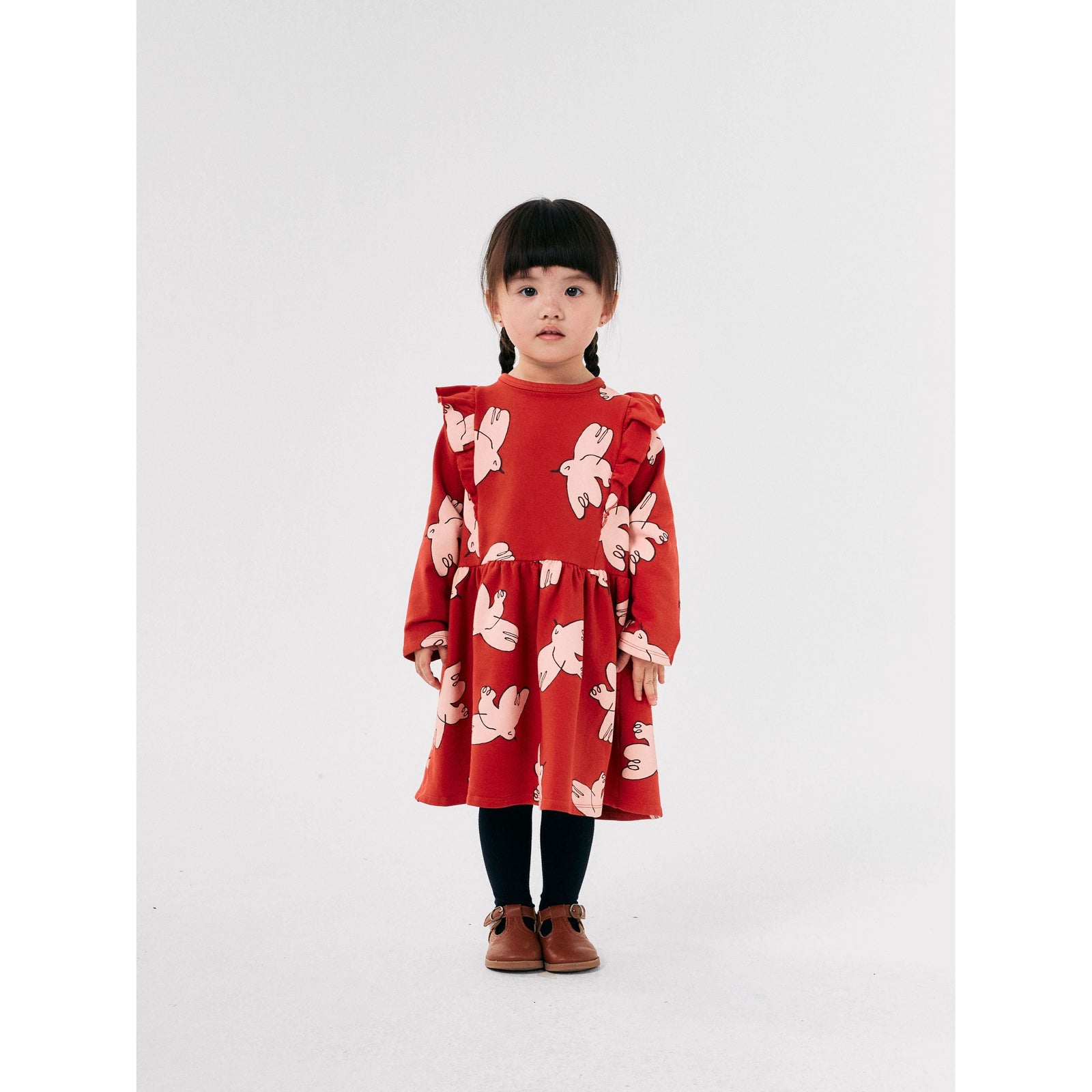 Freedom Bird All Over Ruffle Dress