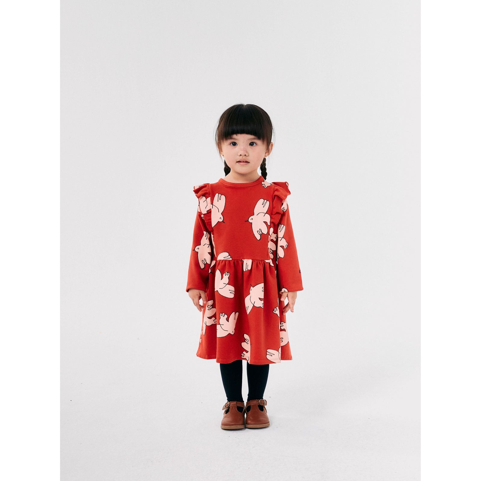 Freedom Bird All Over Ruffle Dress