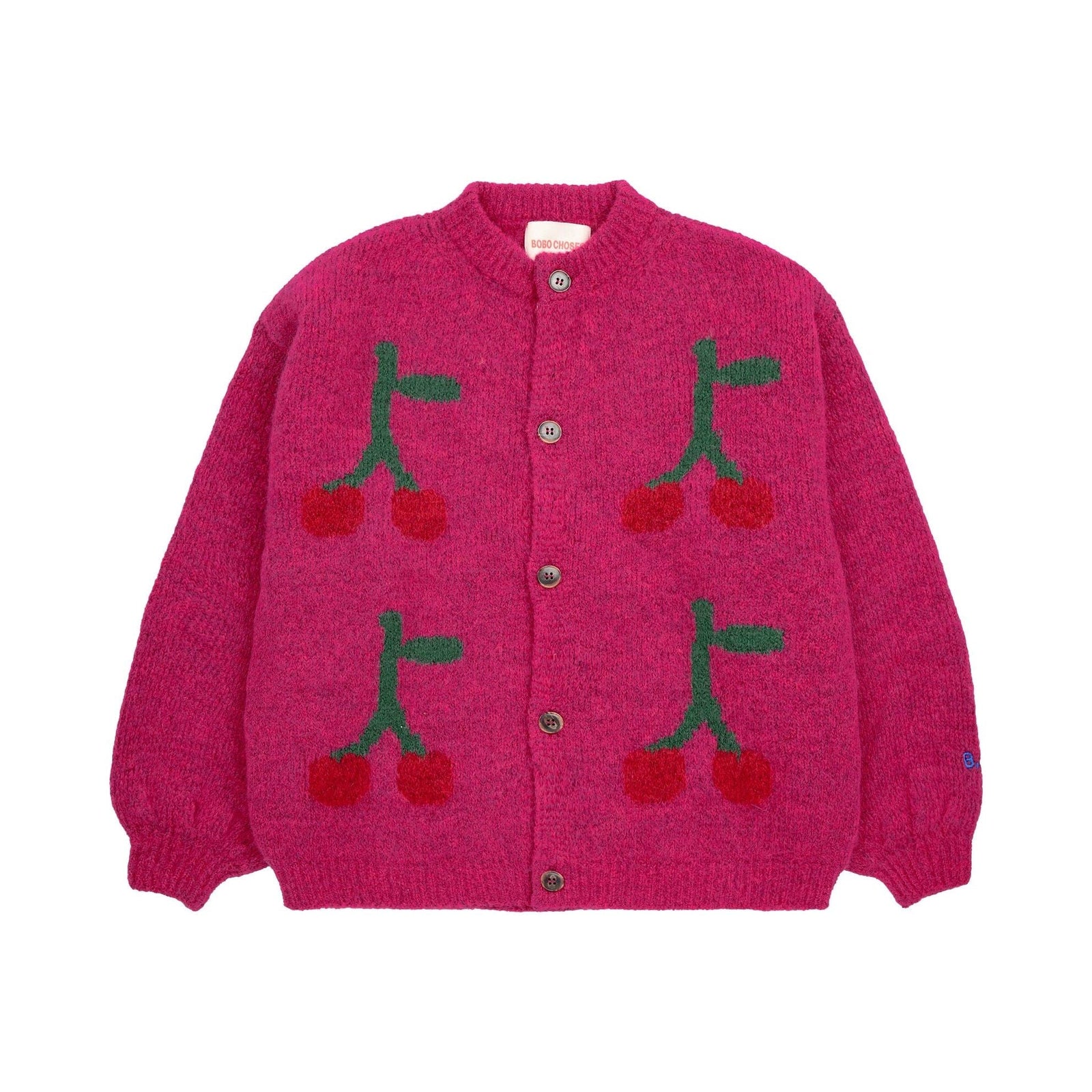 Bobo Cherry Intarsia Cardigan