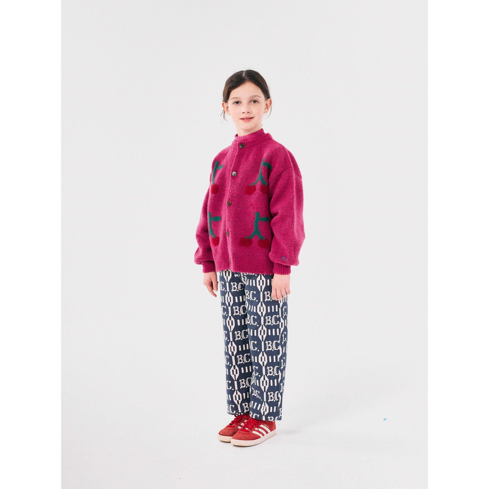 Bobo Cherry Intarsia Cardigan