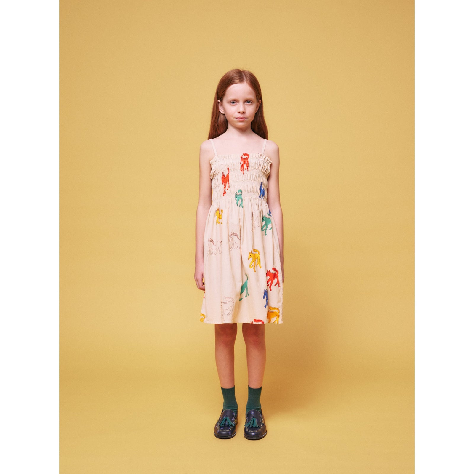 Wonder Horses All Over Sleevless Strap Dress