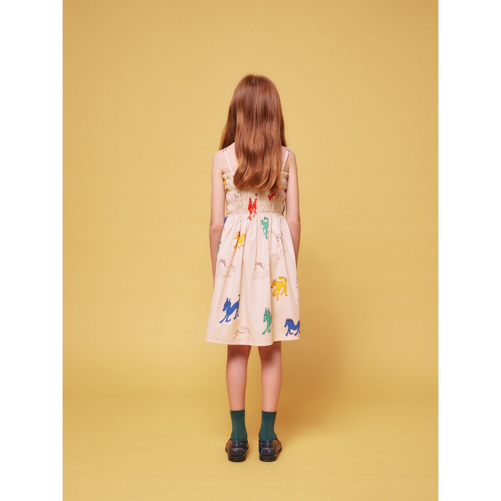 Wonder Horses All Over Sleevless Strap Dress