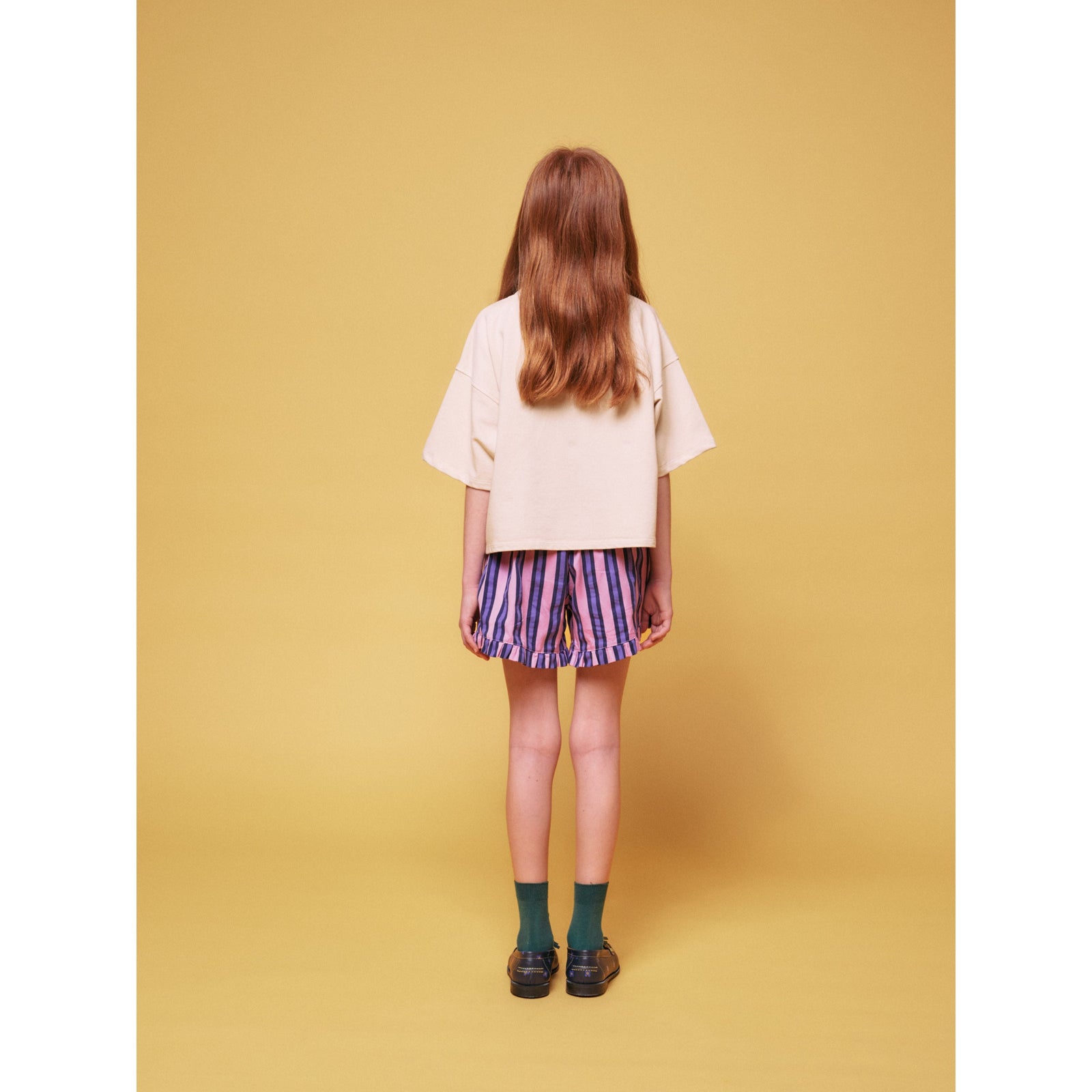 Stripes All Over Ruffle Shorts