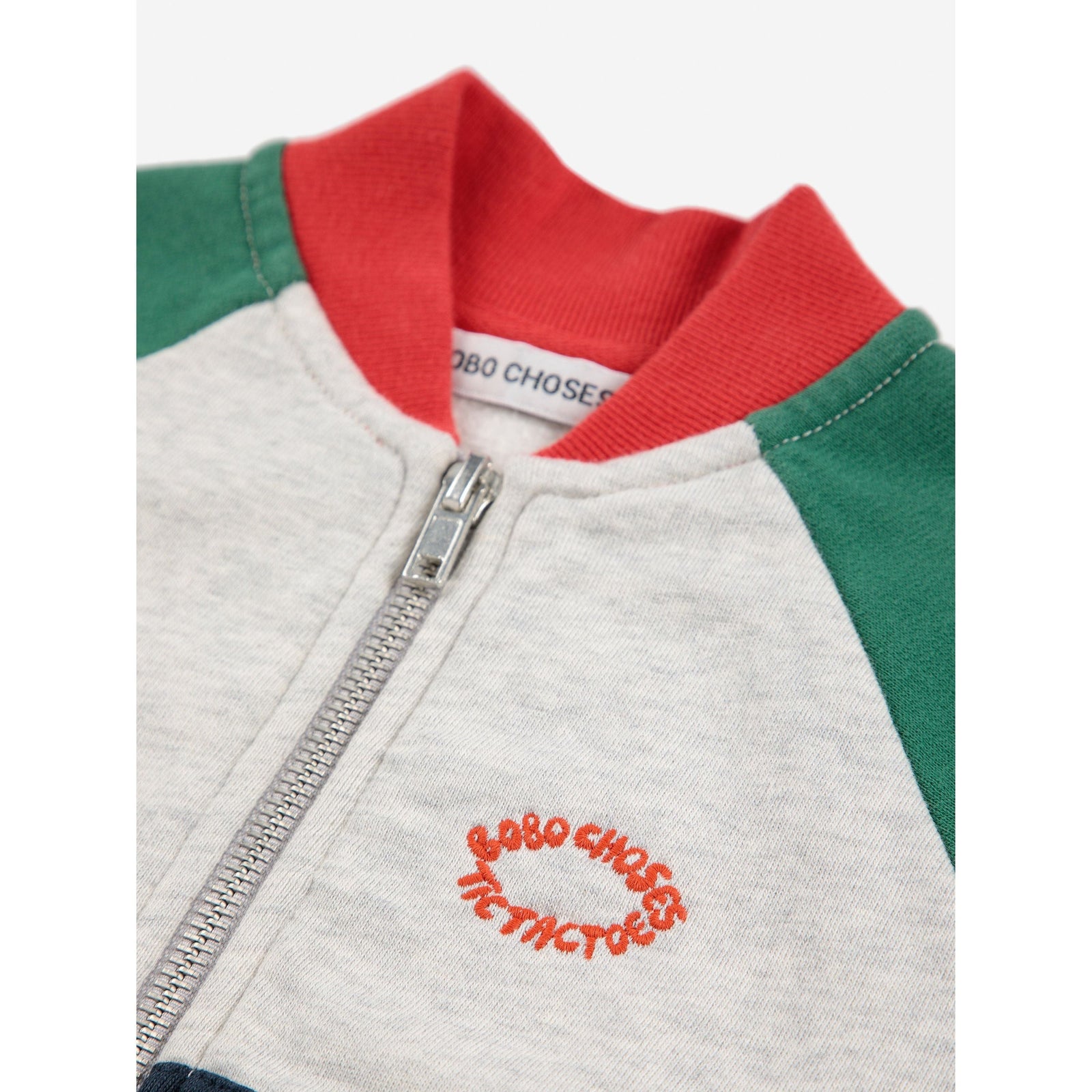 Baby Tic Tac Toe Color Block Zipped Sweatshirt