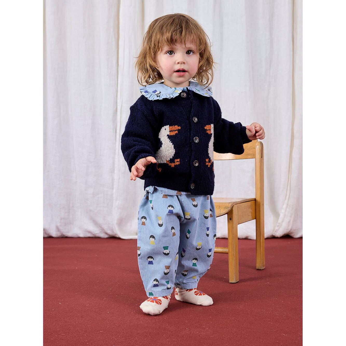 Baby Game Pawns All Over Light Denim Pants