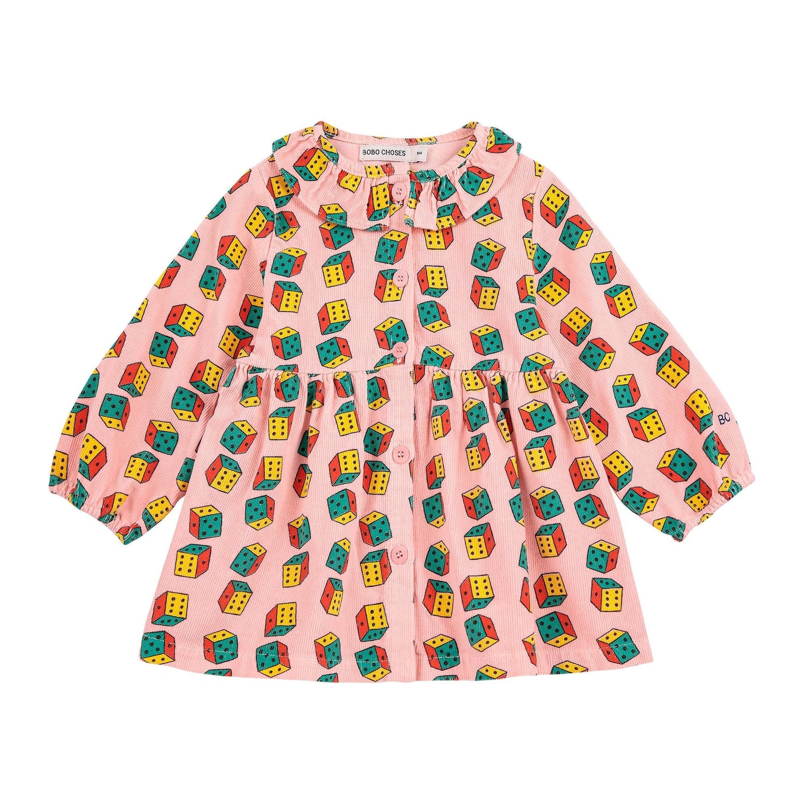 Baby Dices All Over Micro Corduroy Dress