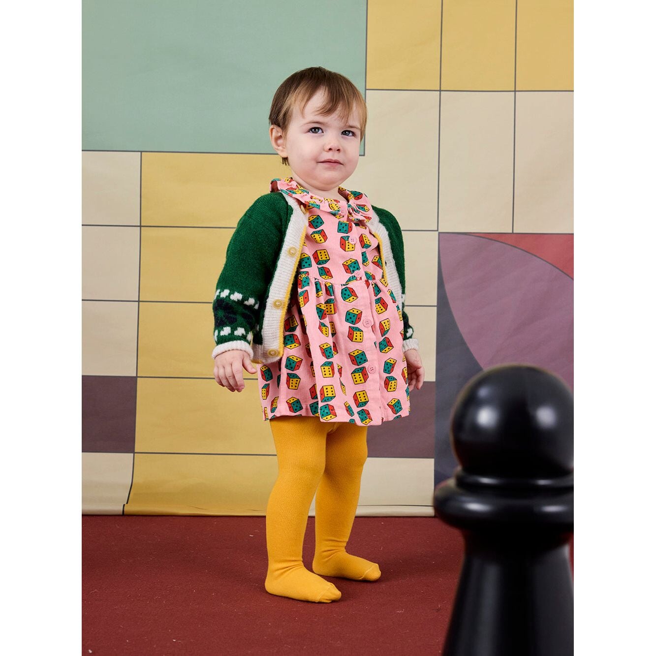 Baby Dices All Over Micro Corduroy Dress