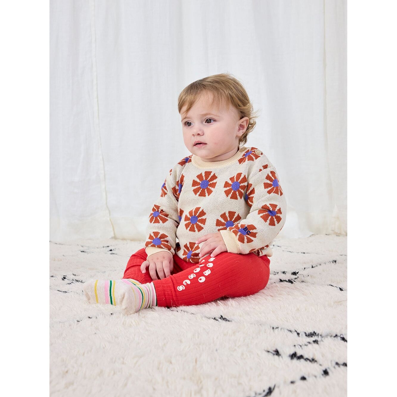 Baby Kaleidoscope All Over Jacquard Jumper