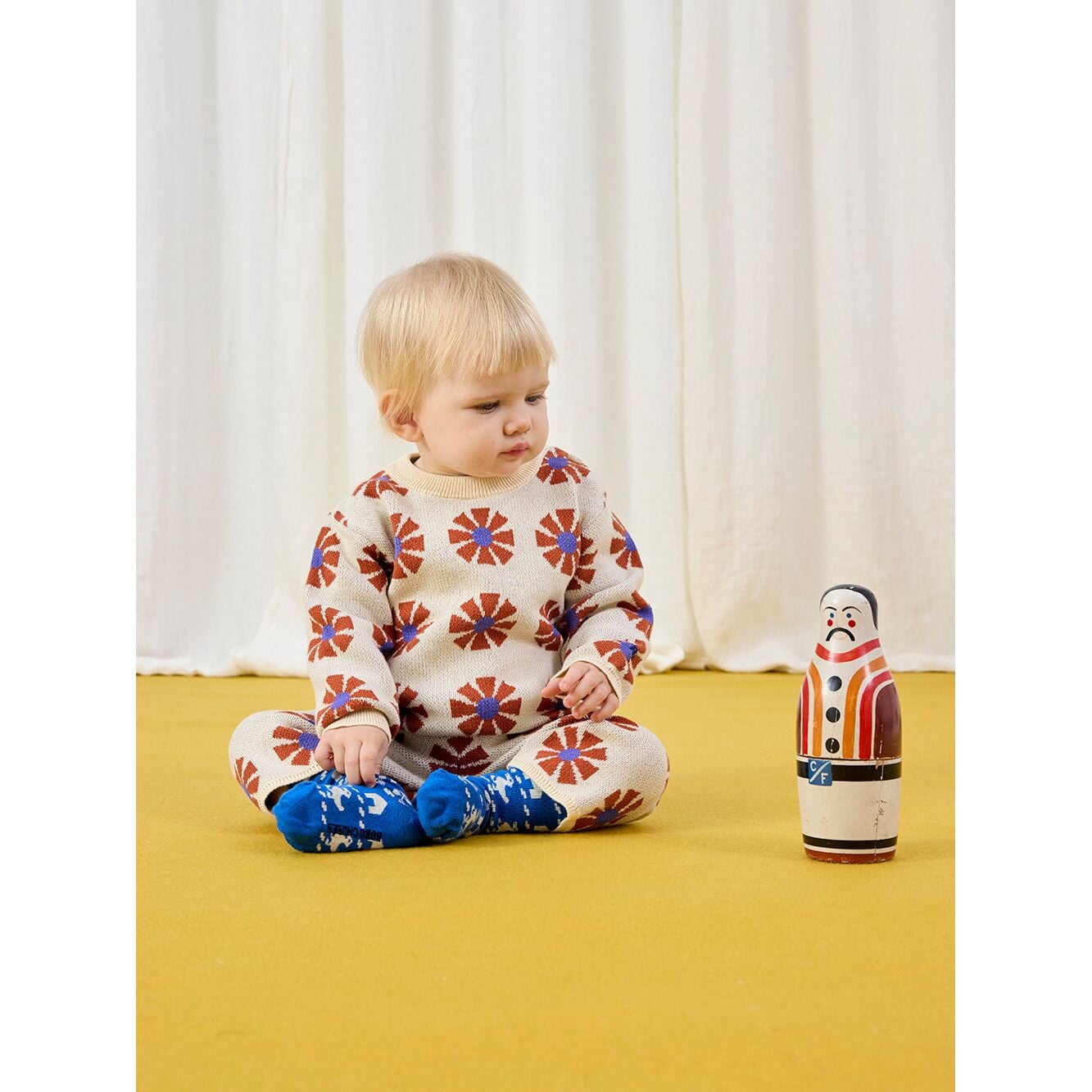 Baby Kaleidoscope All Over Jacquard Jumper