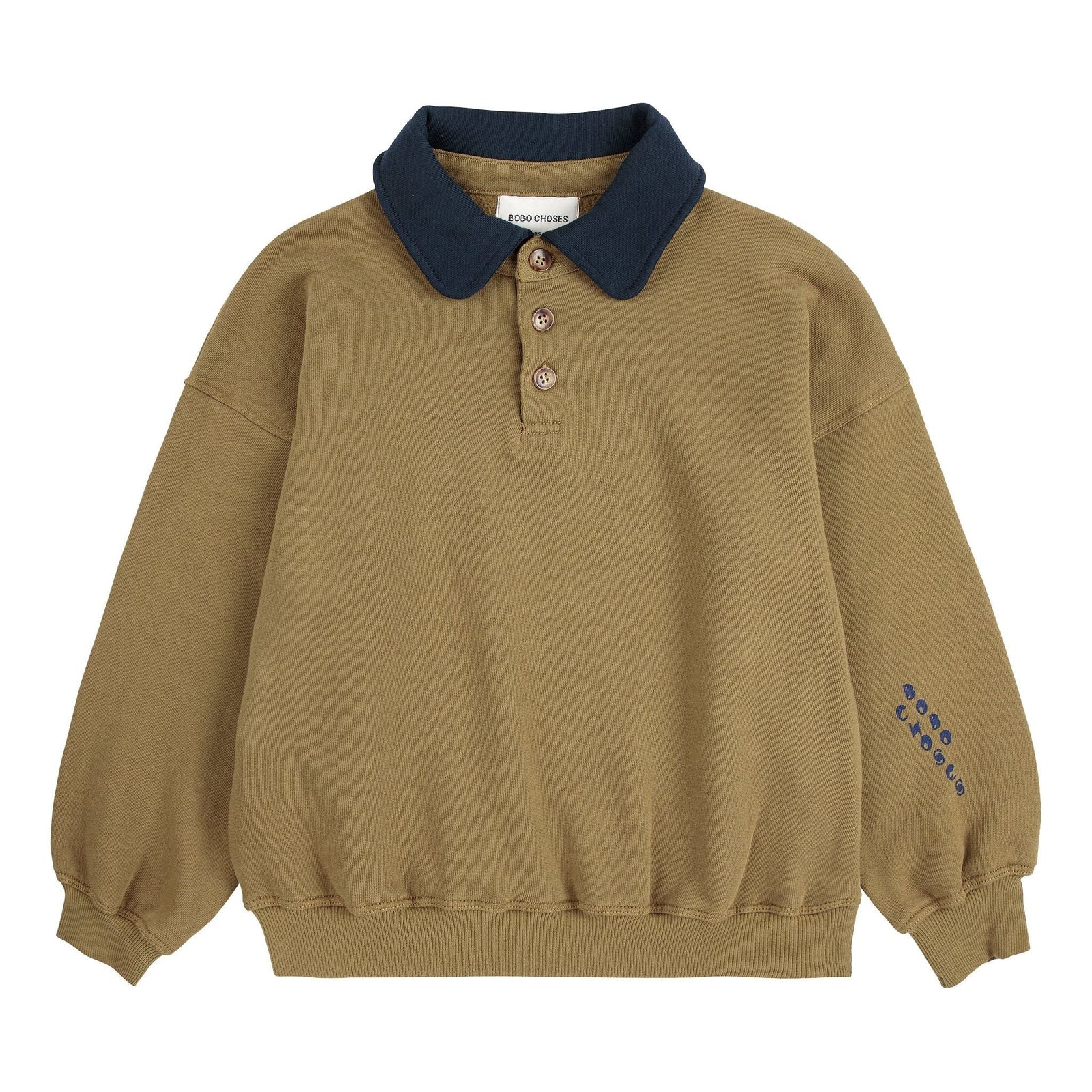 Bobo Choses Polo Sweatshirt - Khaki