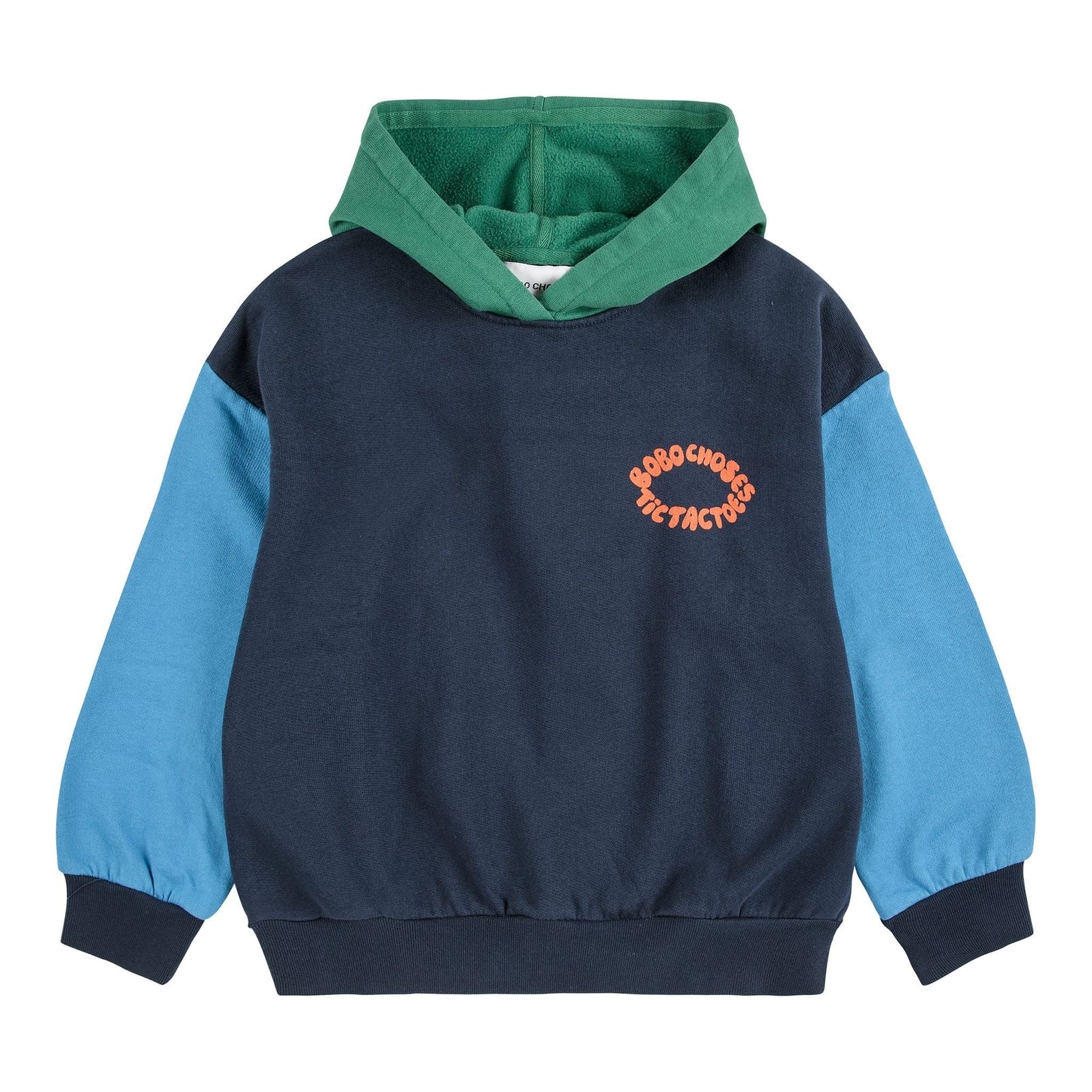 Tic Tac Toe Color Block Hoodie