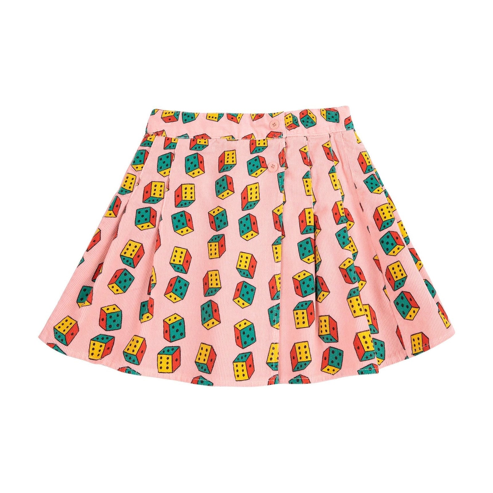 Dices All Over Mini Corduroy Skirt