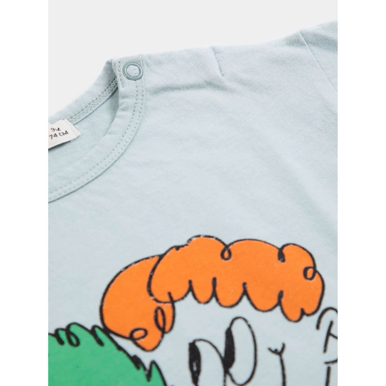 Bobo Choses Hug Hairy Monster T-Shirt, All About Monsters collection, view 3