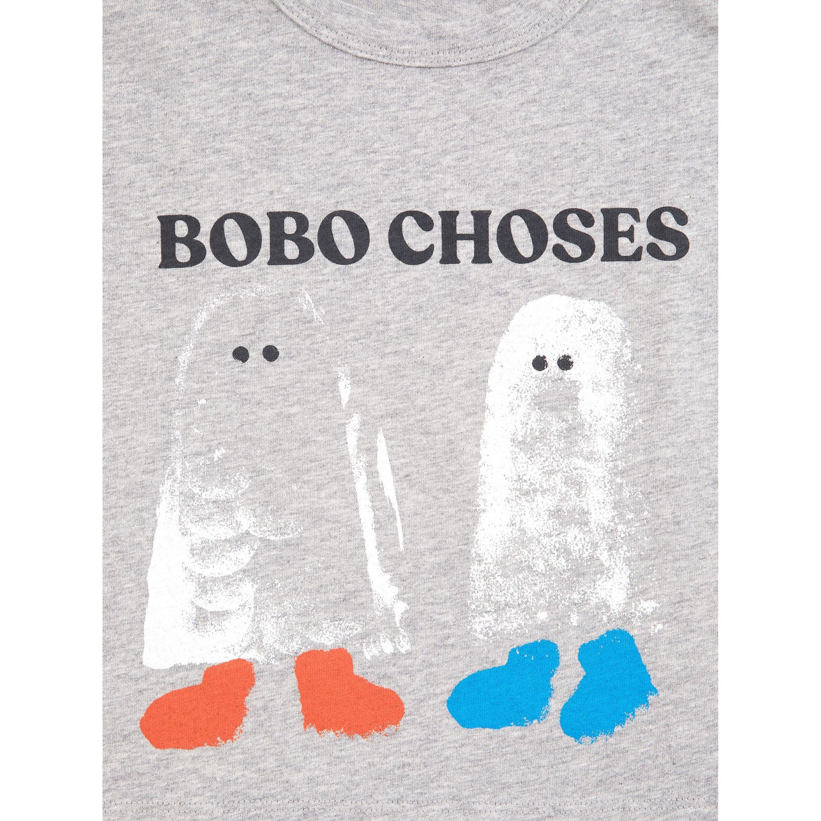 Bobo Choses Booty Ghosts T-Shirt, All About Monsters collection, view 2