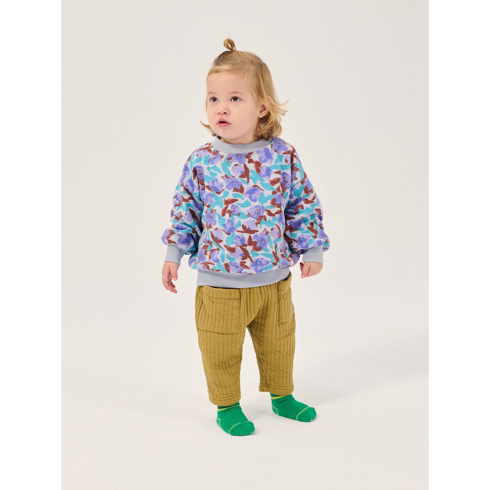 Bobo Choses Watercolor All Over Sweatshirt, All About Monsters collection, view 5