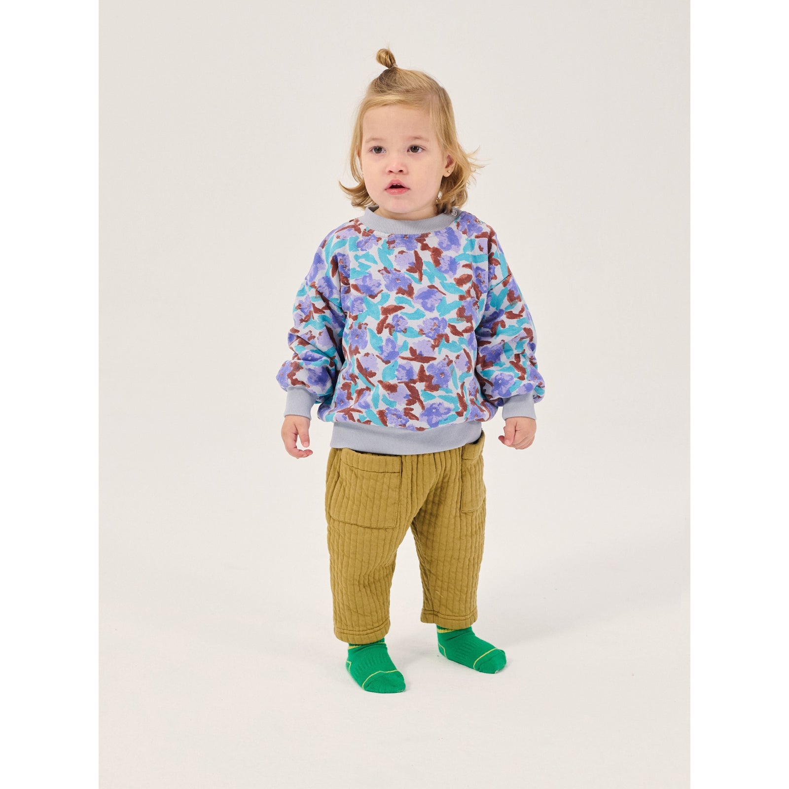 Bobo Choses Watercolor All Over Sweatshirt, All About Monsters collection, view 7