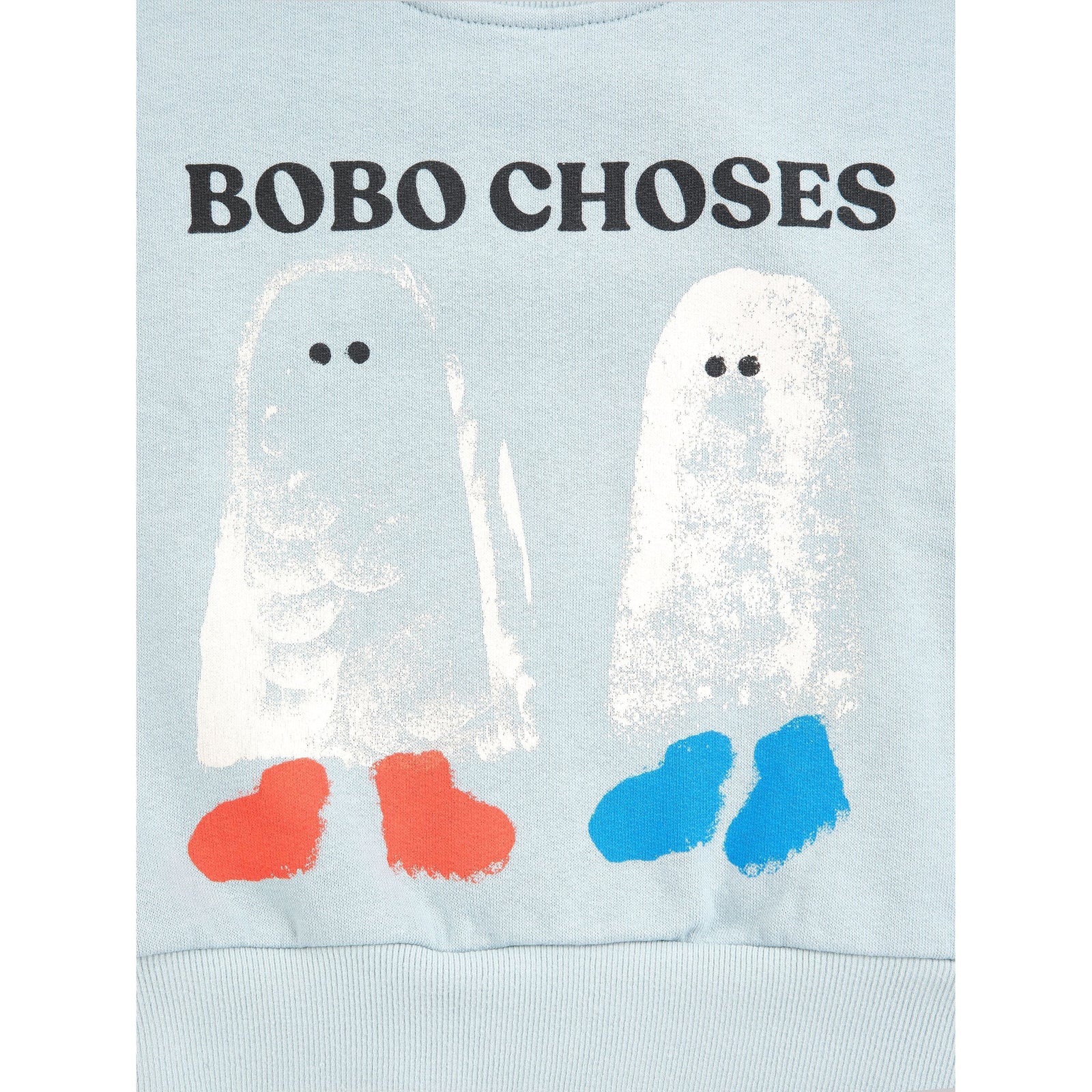Bobo Choses Booty Ghosts Sweatshirt, All About Monsters collection, view 3