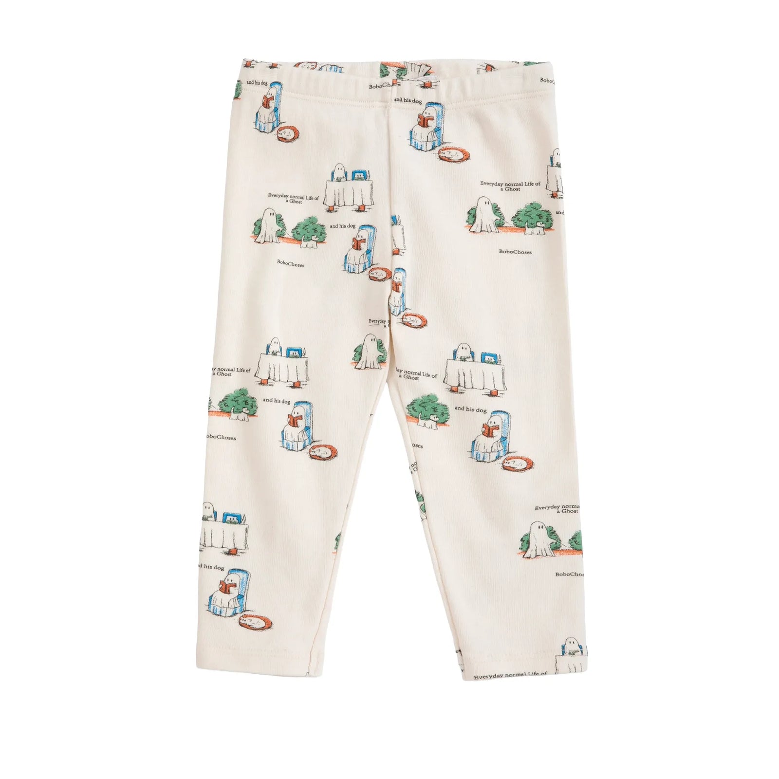 Bobo Choses Everyday Ghosts All Over Leggings, All About Monsters collection