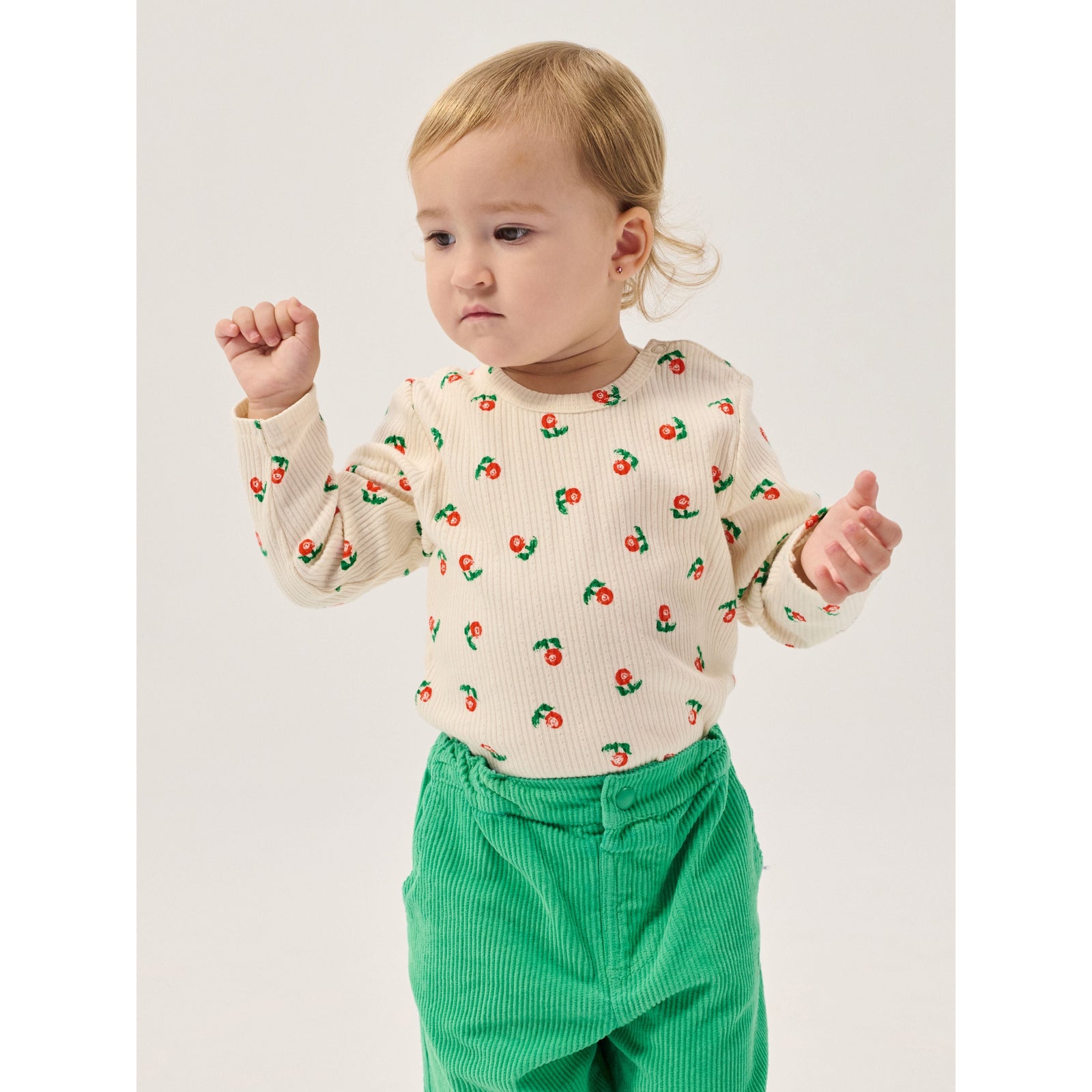Bobo Choses Mush Monsters Duo Corduroy Pants, All About Monsters collection, view 6