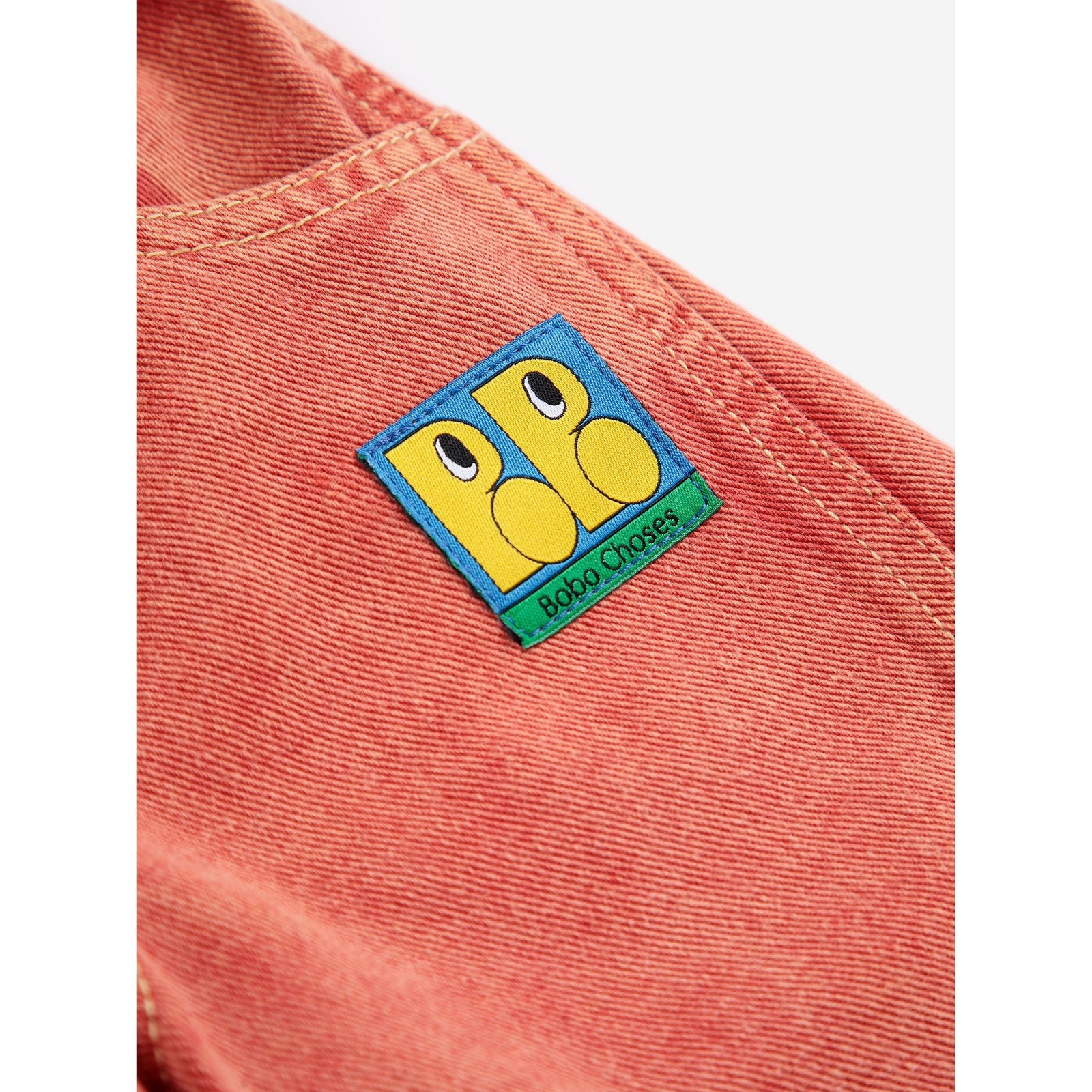 Bobo Choses Booo Bo Choses Tag Denim Pants, All About Monsters collection, view 5