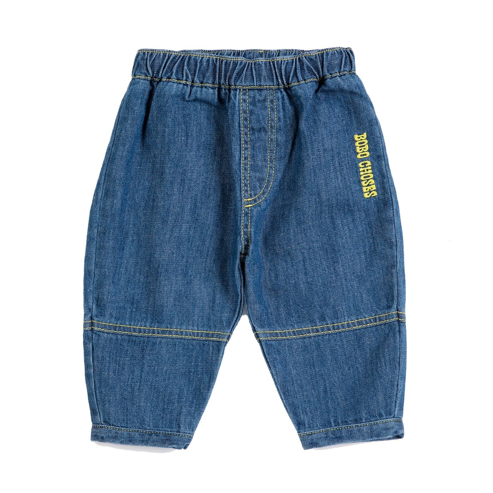 Bobo Choses Taxi Saurus Tag Denim Pants, All About Monsters collection