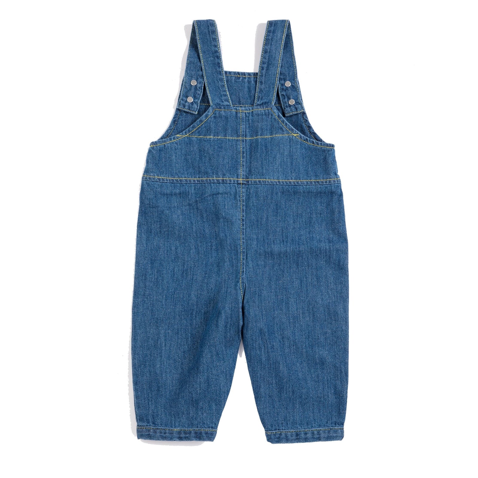 Bobo Choses Booo Bo Choses Tag Denim Overall, All About Monsters collection, view 3