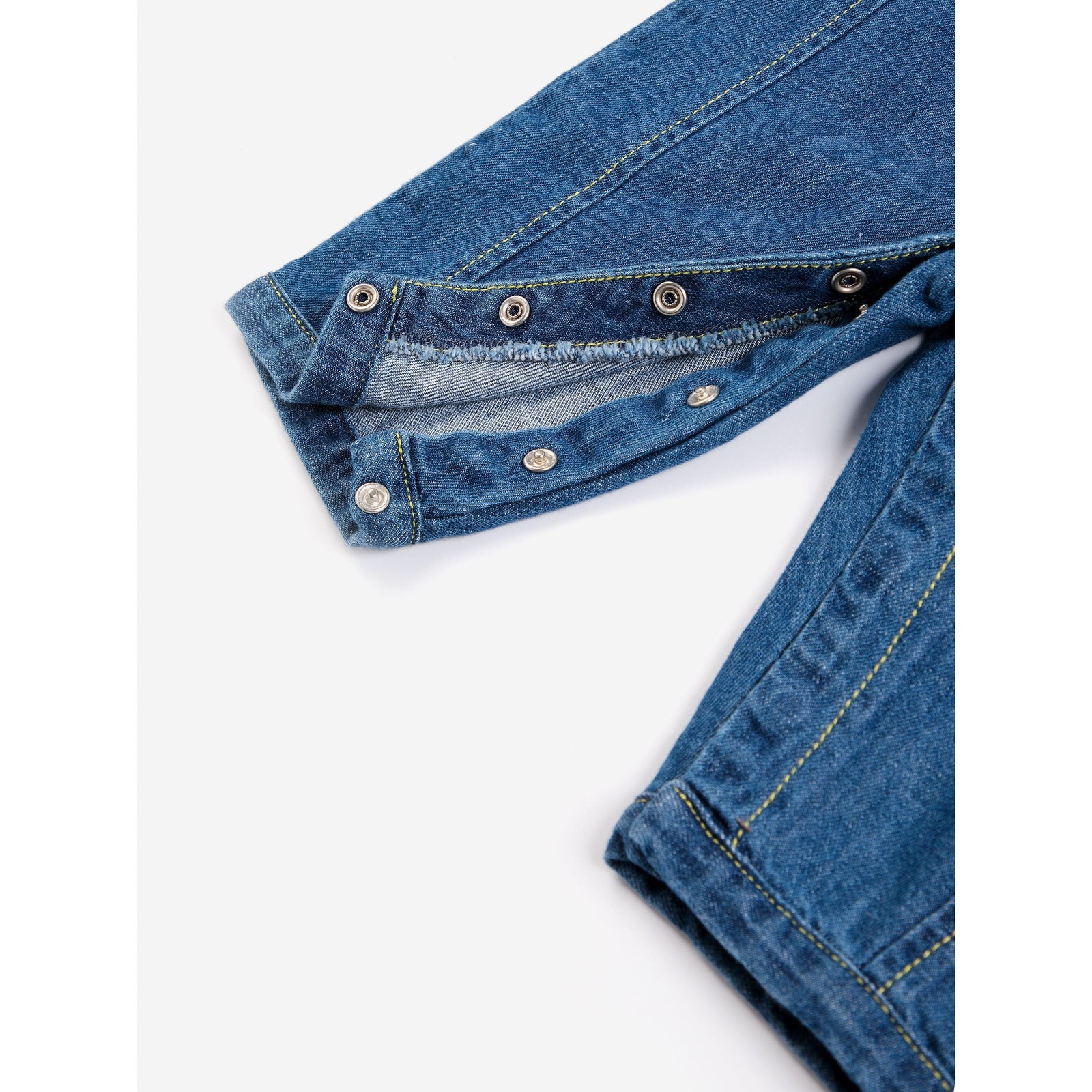 Bobo Choses Booo Bo Choses Tag Denim Overall, All About Monsters collection, view 5
