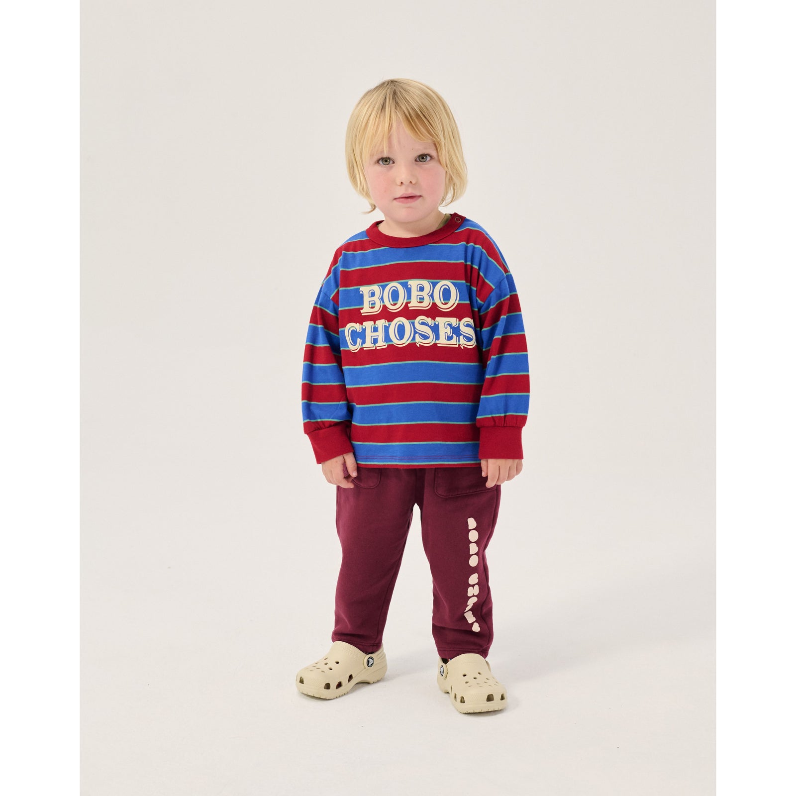 Bobo Choses Embossed Stripes T-Shirt