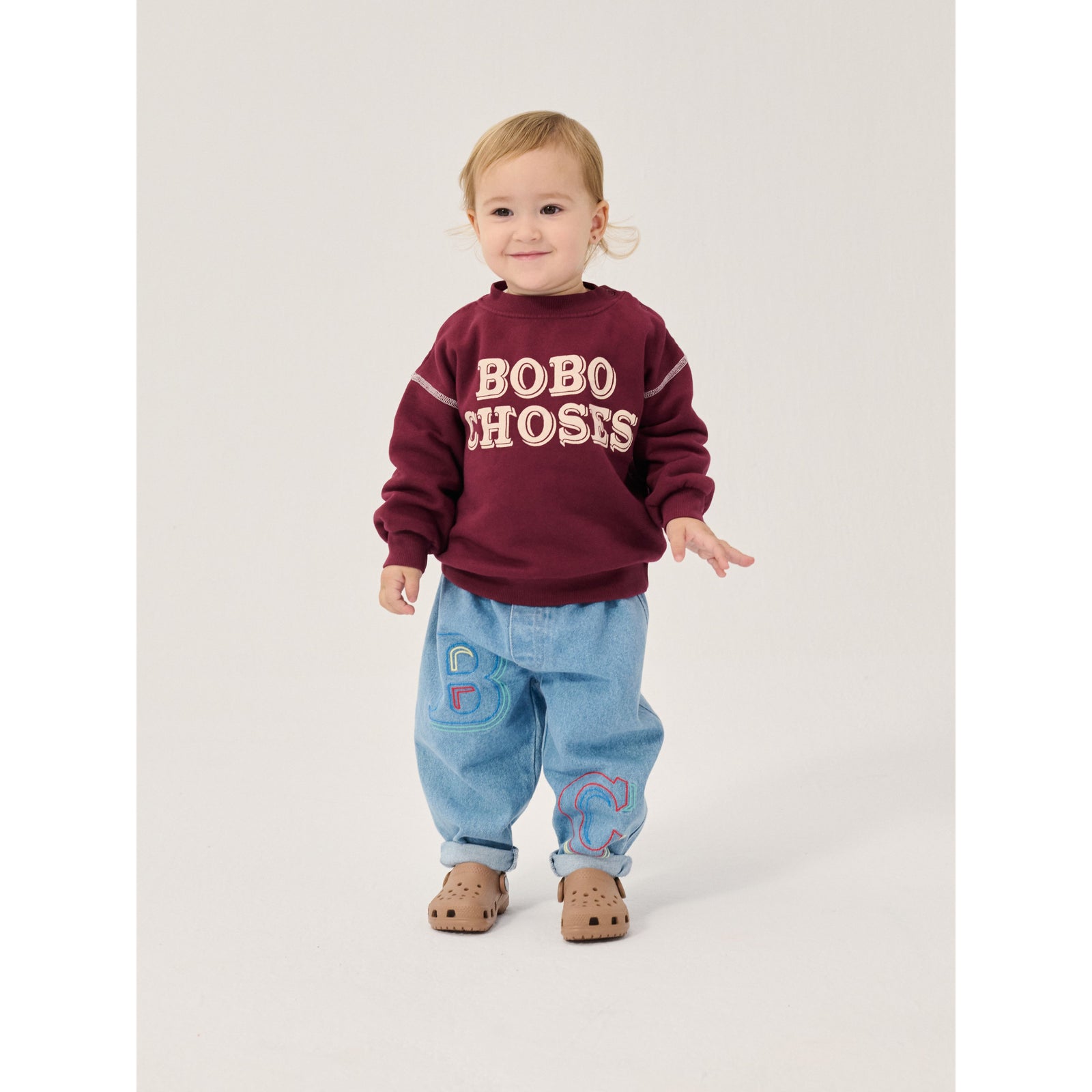 Bobo Choses Embossed Denim Pants