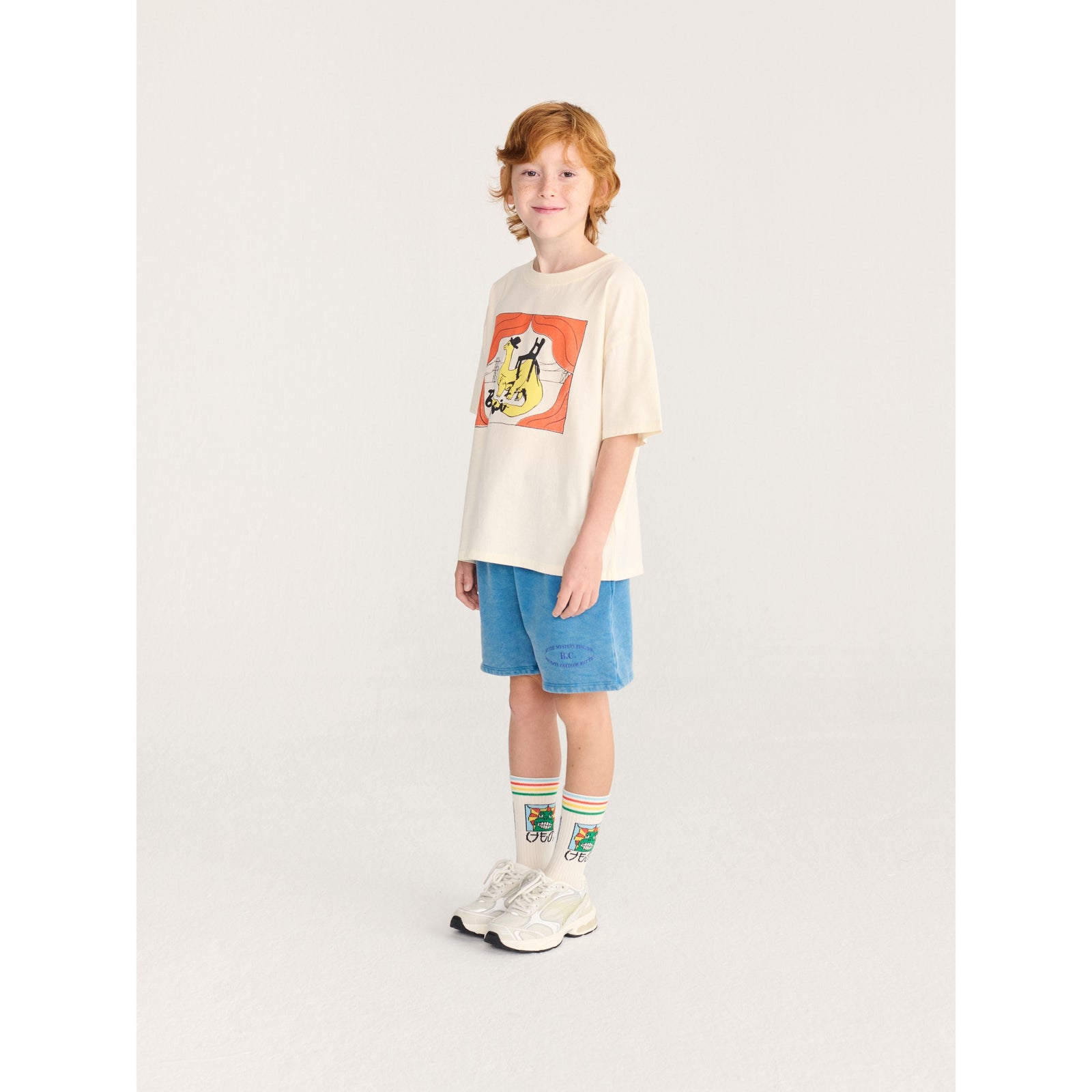 Bobo Choses Taxi Saurus T-Shirt, All About Monsters collection, view 4