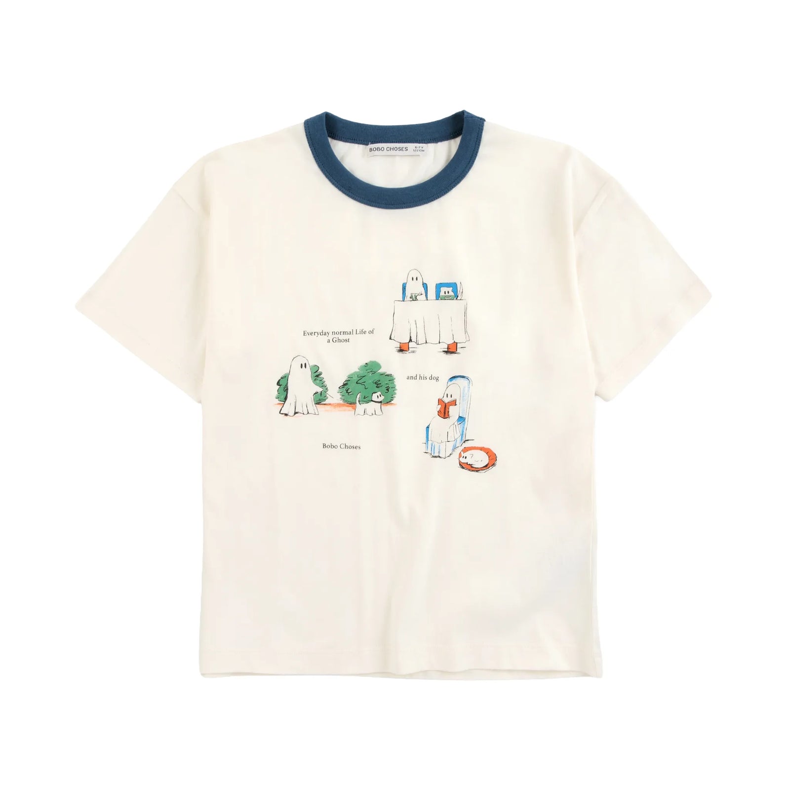 Bobo Choses Everyday Ghosts T-Shirt, All About Monsters collection
