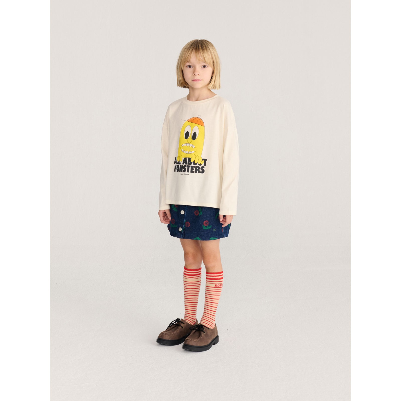 Bobo Choses Bigtooth Lemon T-Shirt, All About Monsters collection, view 4