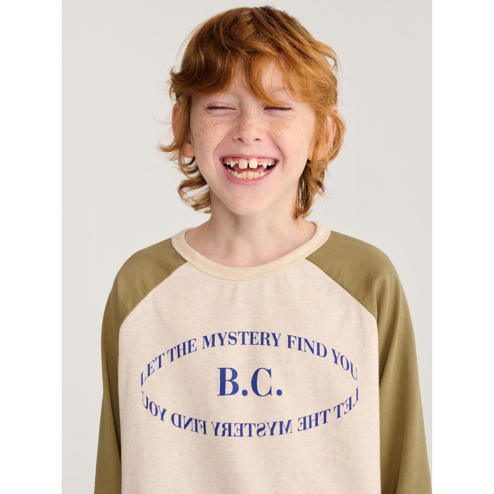 Bobo Choses Mystery Bc Raglan Sleeves T-Shirt, All About Monsters collection, view 2