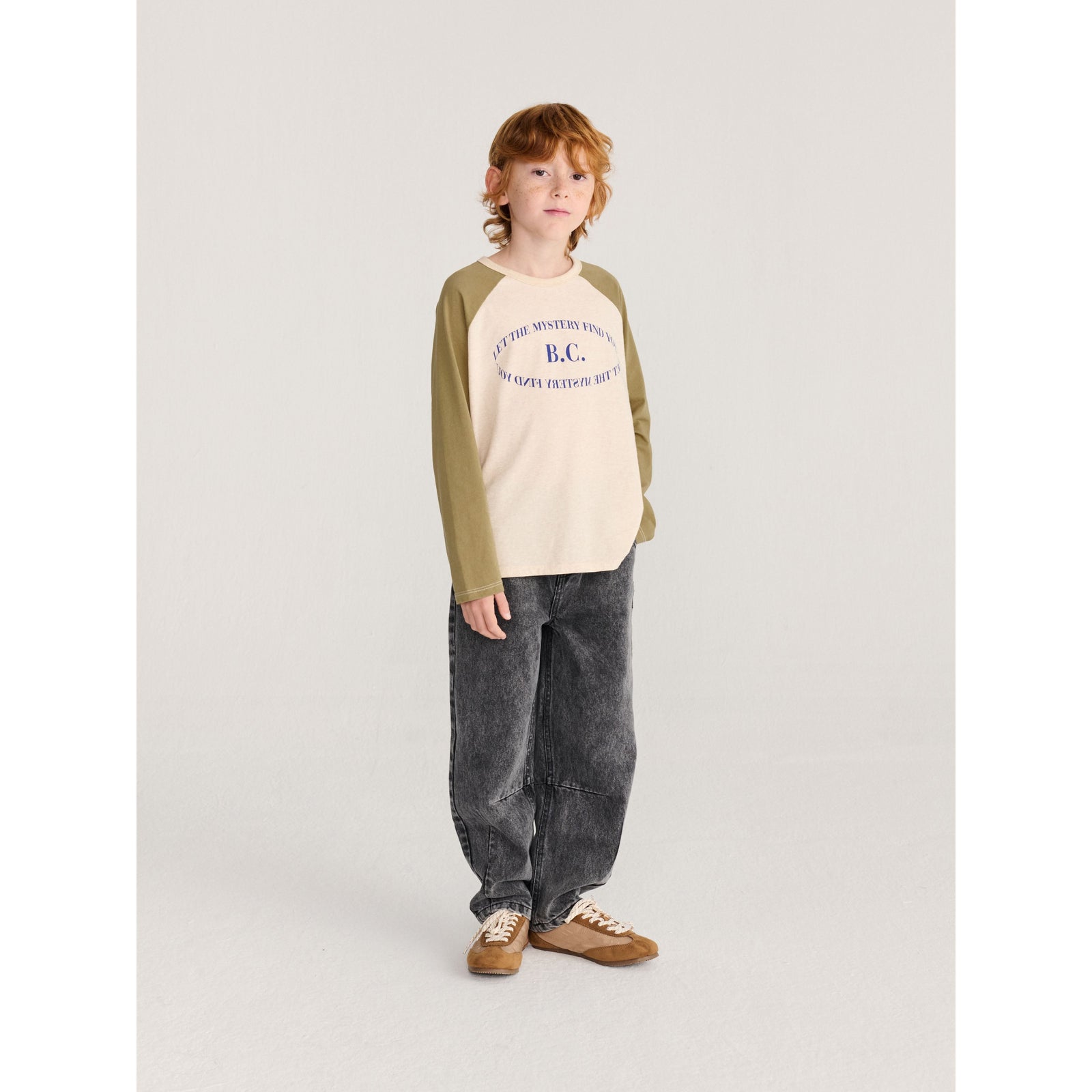 Bobo Choses Mystery Bc Raglan Sleeves T-Shirt, All About Monsters collection, view 3