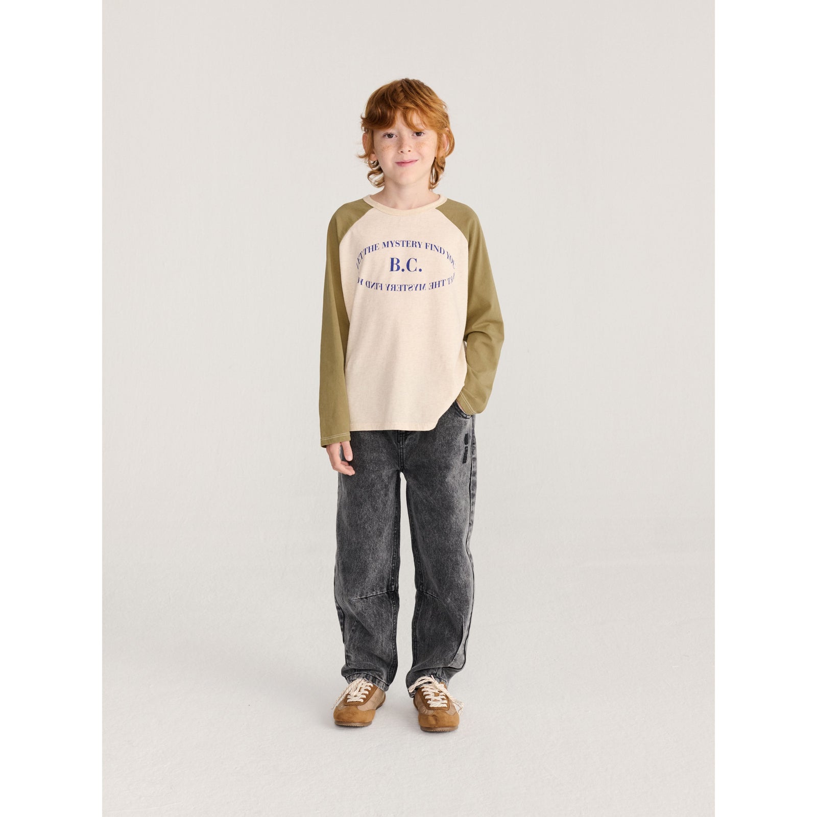 Bobo Choses Mystery Bc Raglan Sleeves T-Shirt, All About Monsters collection, view 4