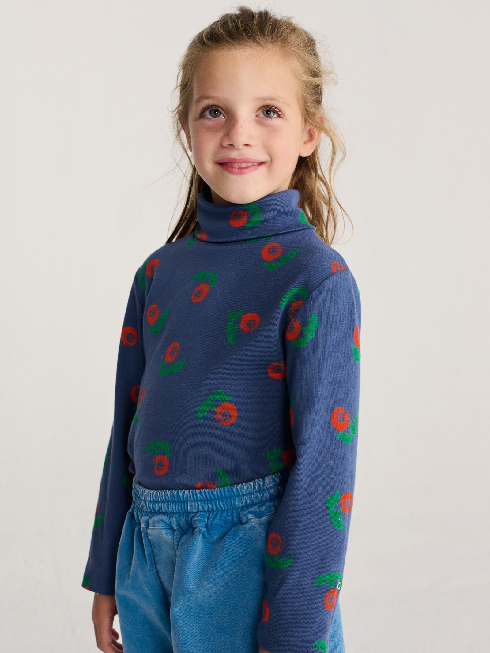 Stamp Bloom All Over Turtleneck T-Shirt