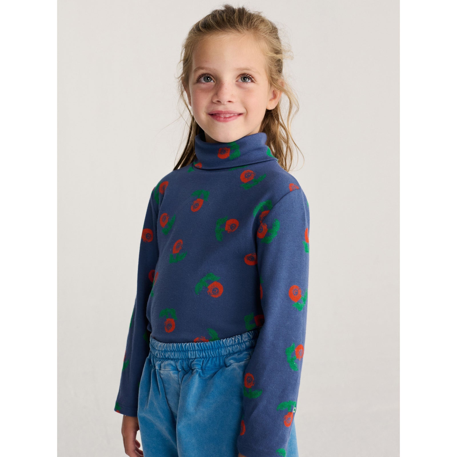 Stamp Bloom All Over Turtleneck T-Shirt